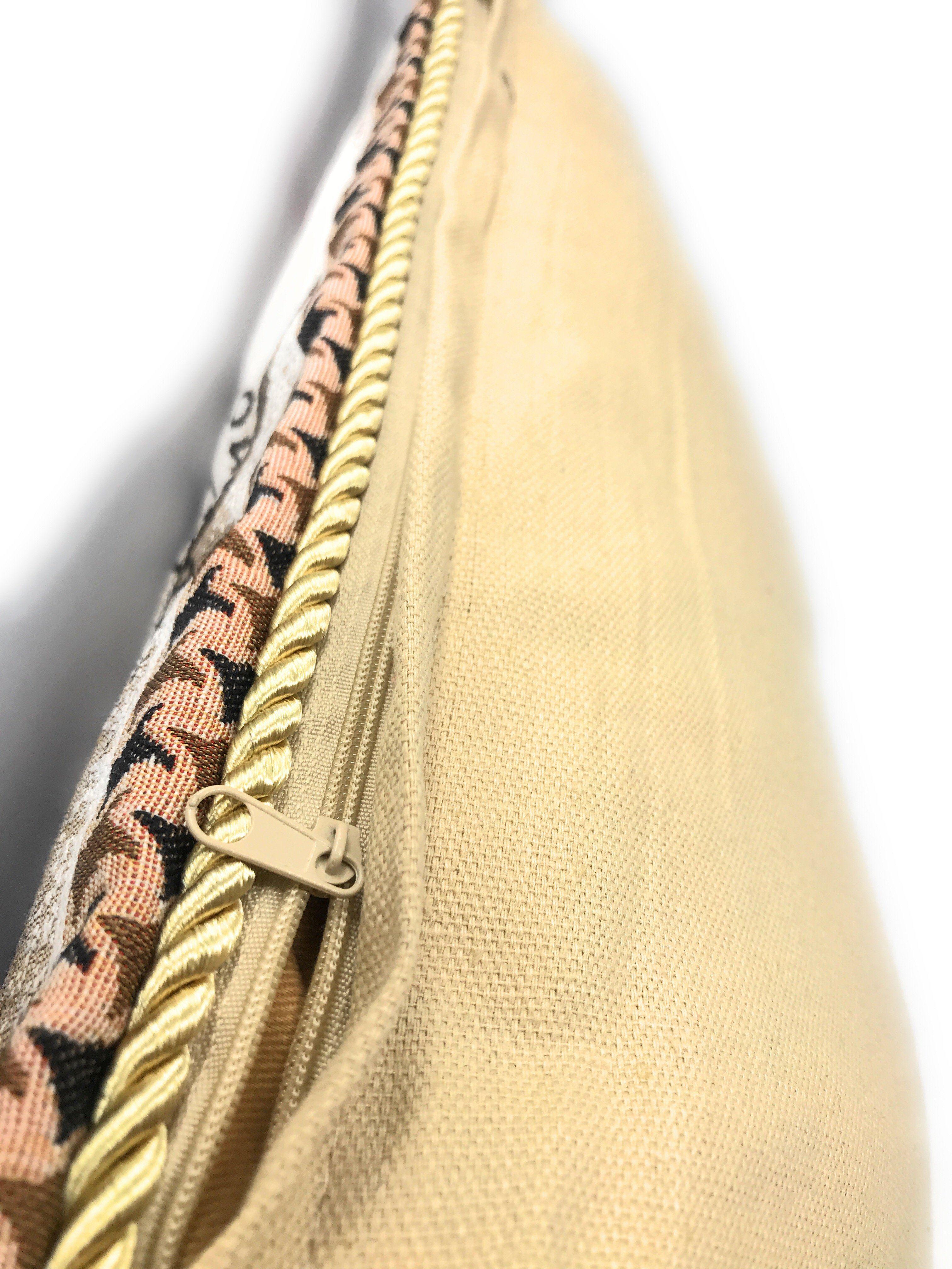 Set of 2-Pieces Postcard Milan Tapestry Throw Pillow Covers w/ Pillow Inserts, 18" x 18"