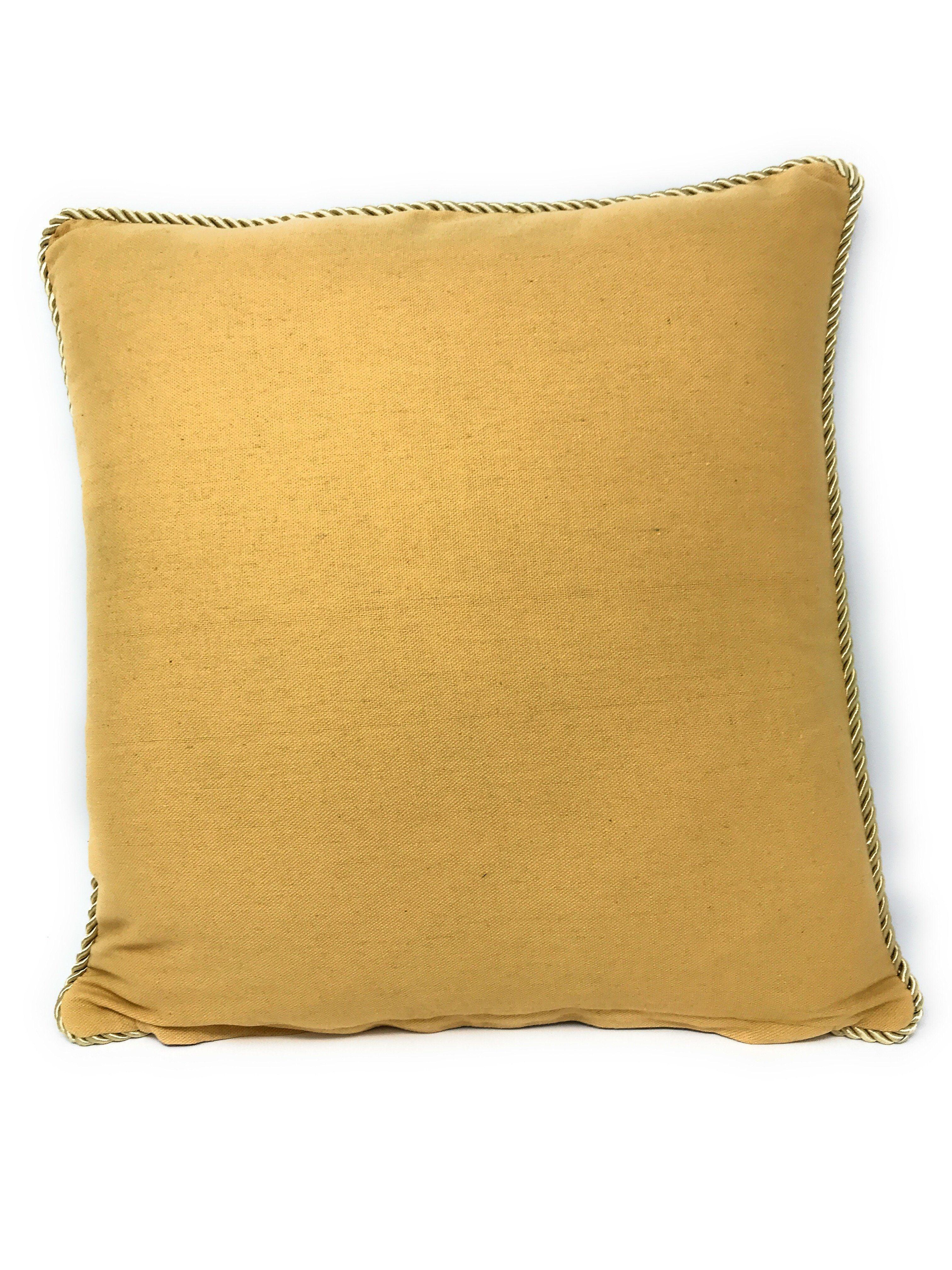 Set of 2-Pieces Parade Fruit & Roses Garden Tapestry Throw Pillow Covers w/ Inserts - 18" x 18"