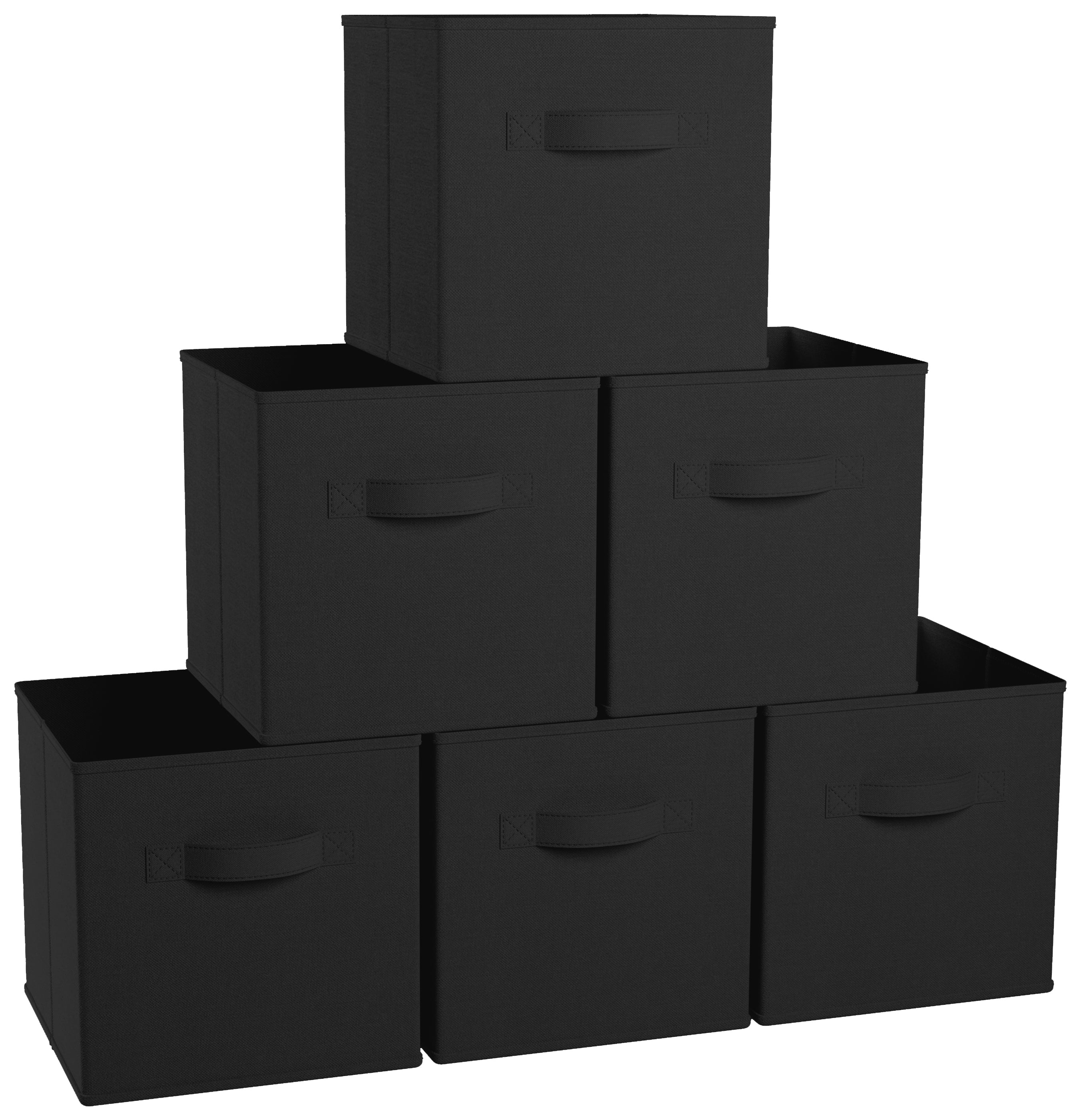 Storage Cube Bin w/ Dual Handles (6 Pack)