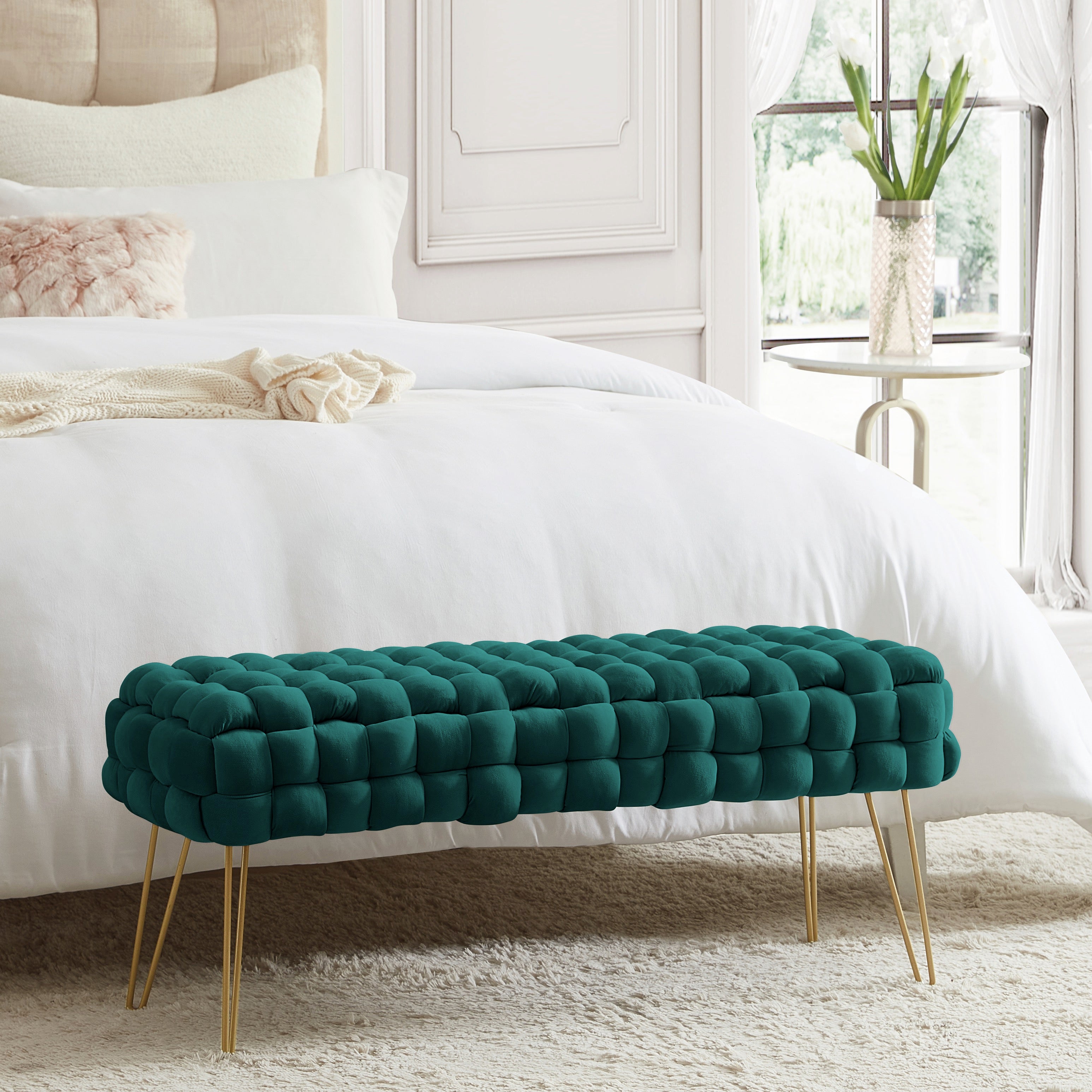 Mirage Velvet Ottoman