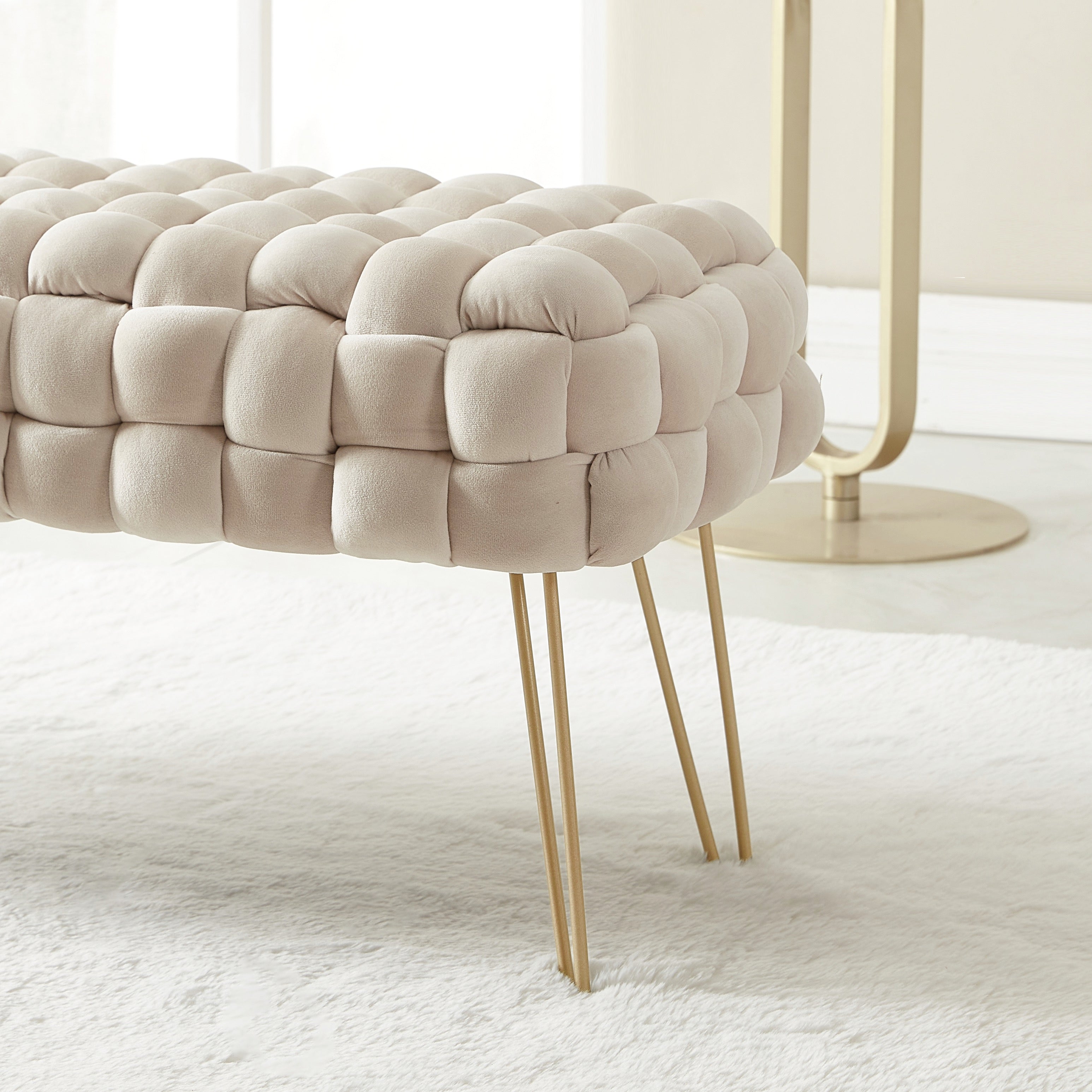 Mirage Velvet Ottoman