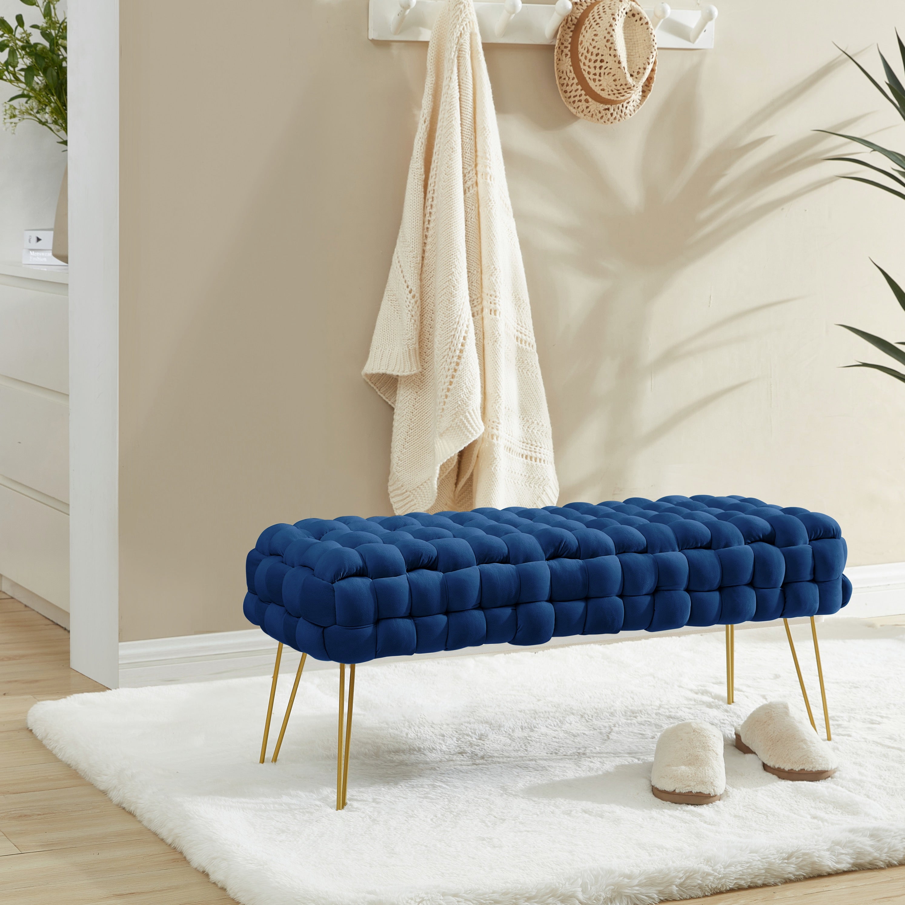 Mirage Velvet Ottoman