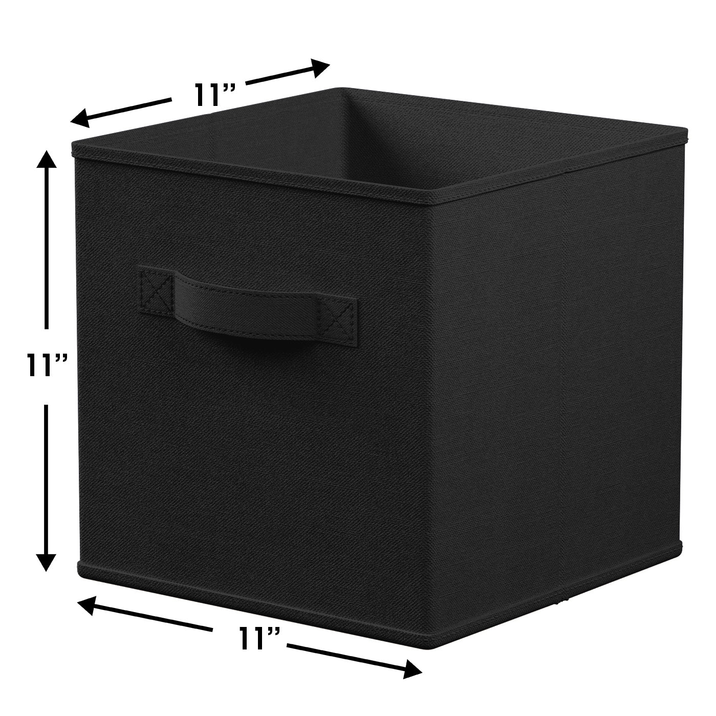 Storage Cube Bin w/ Dual Handles (6 Pack)