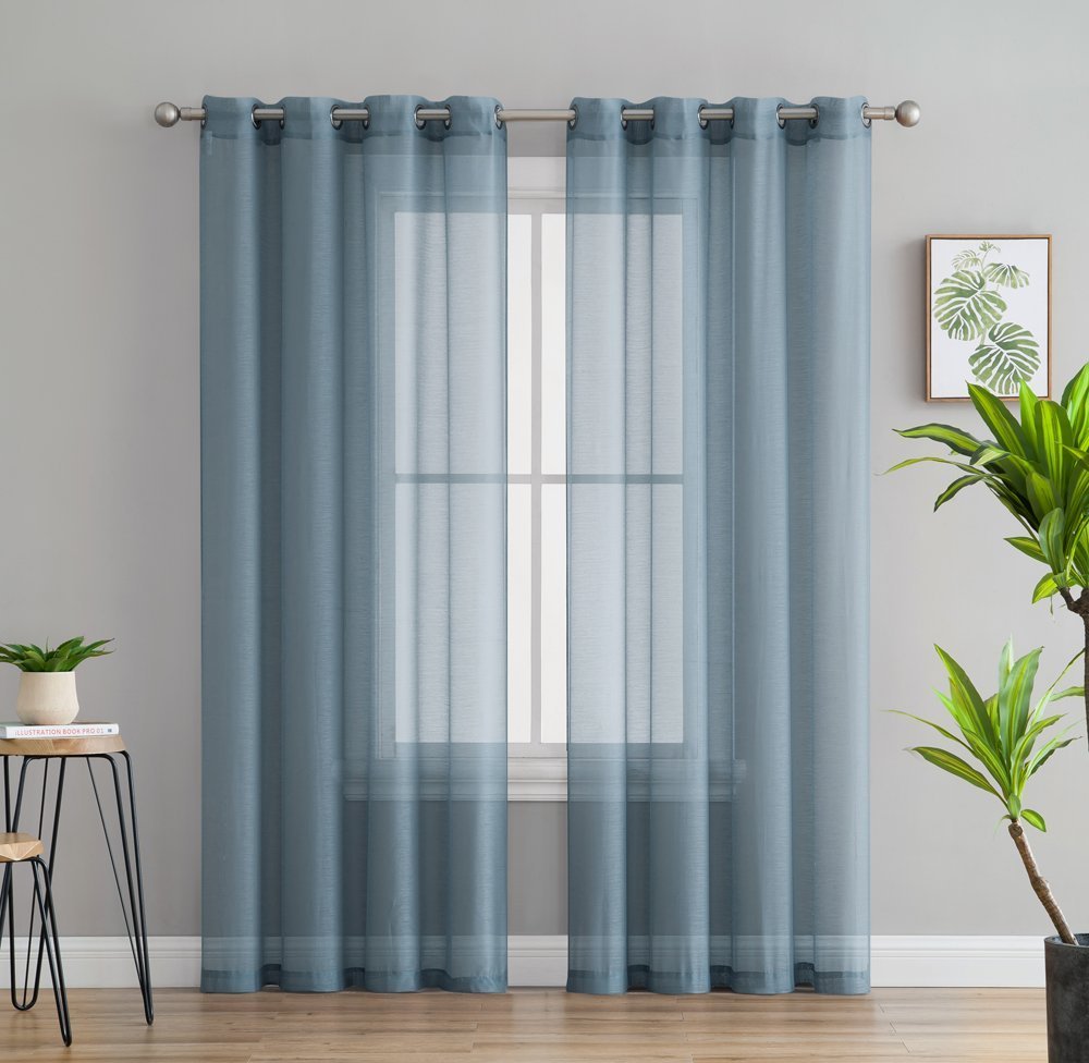 Victoria Semi-Sheer Grommet Curtain Panels