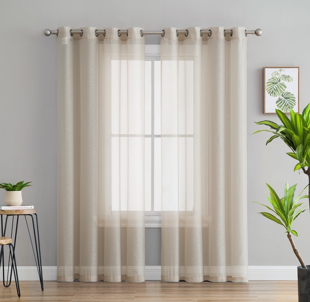 Victoria Semi-Sheer Grommet Curtain Panels