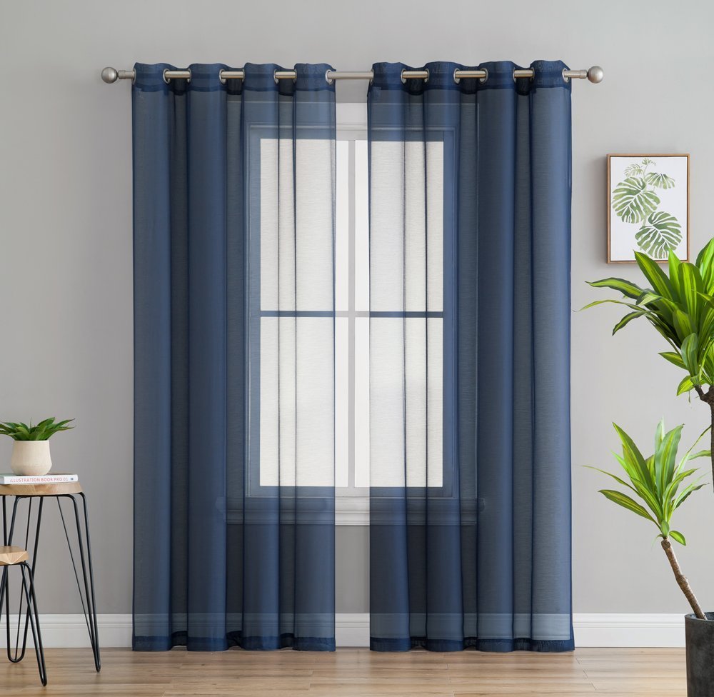 Victoria Semi-Sheer Grommet Curtain Panels