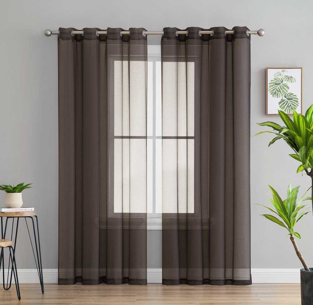 Victoria Semi-Sheer Grommet Curtain Panels
