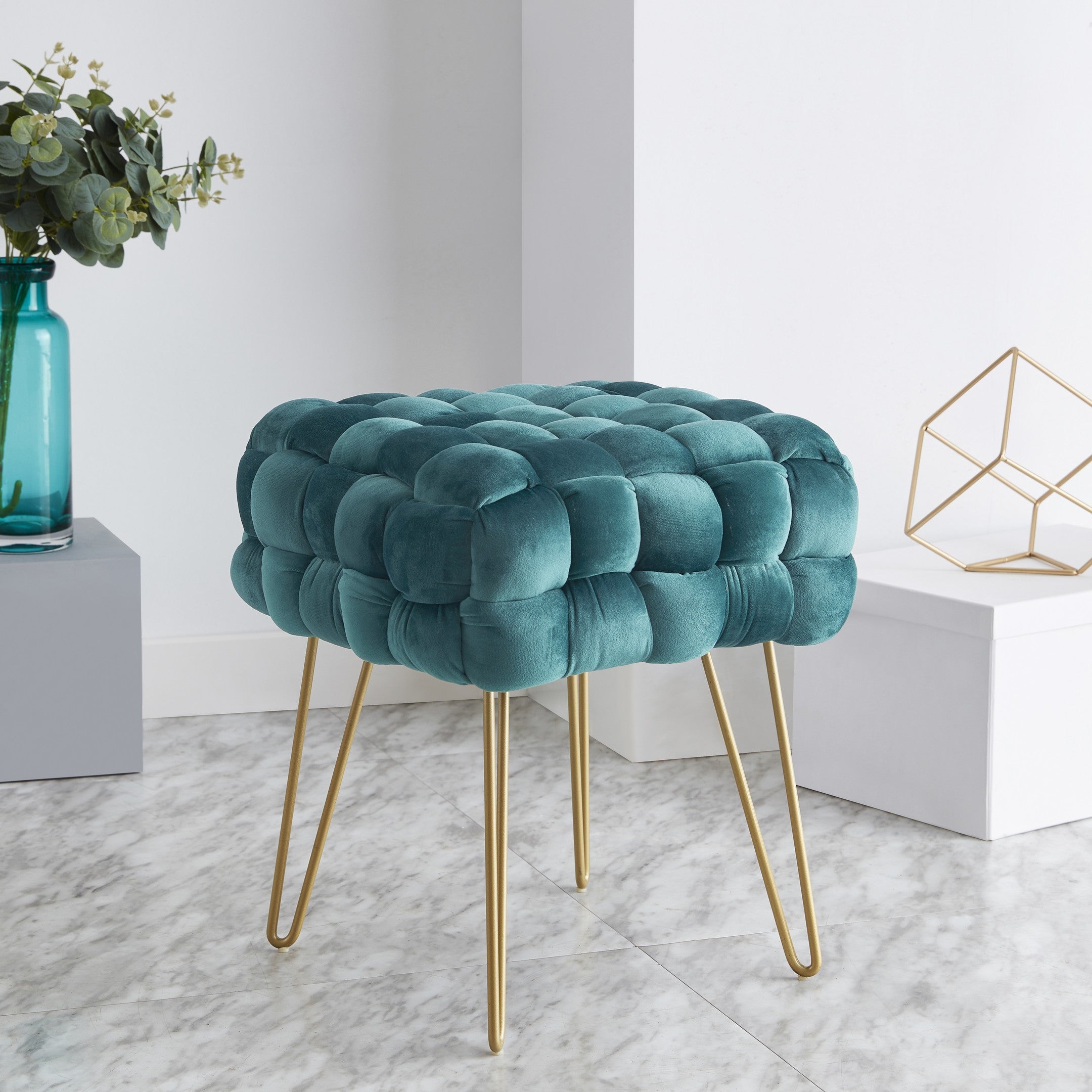 Mirage Velvet Ottoman