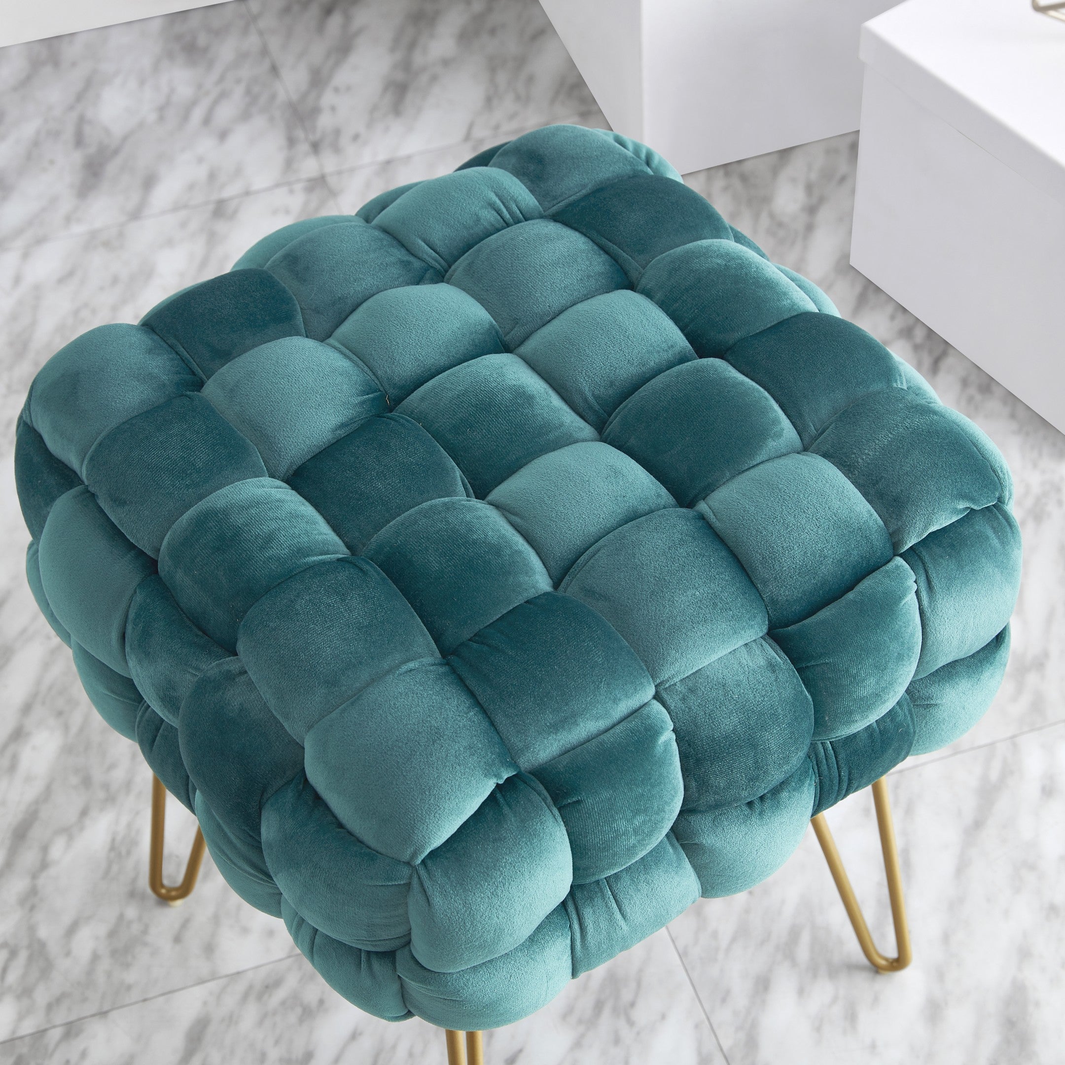 Mirage Velvet Ottoman