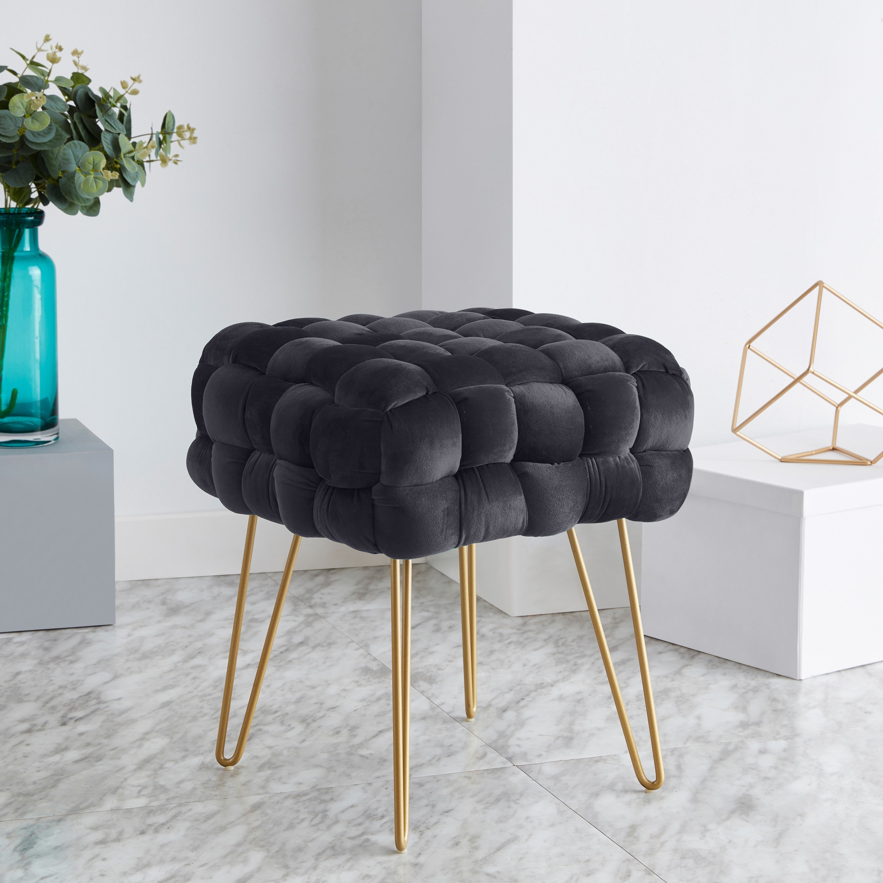 Mirage Velvet Ottoman