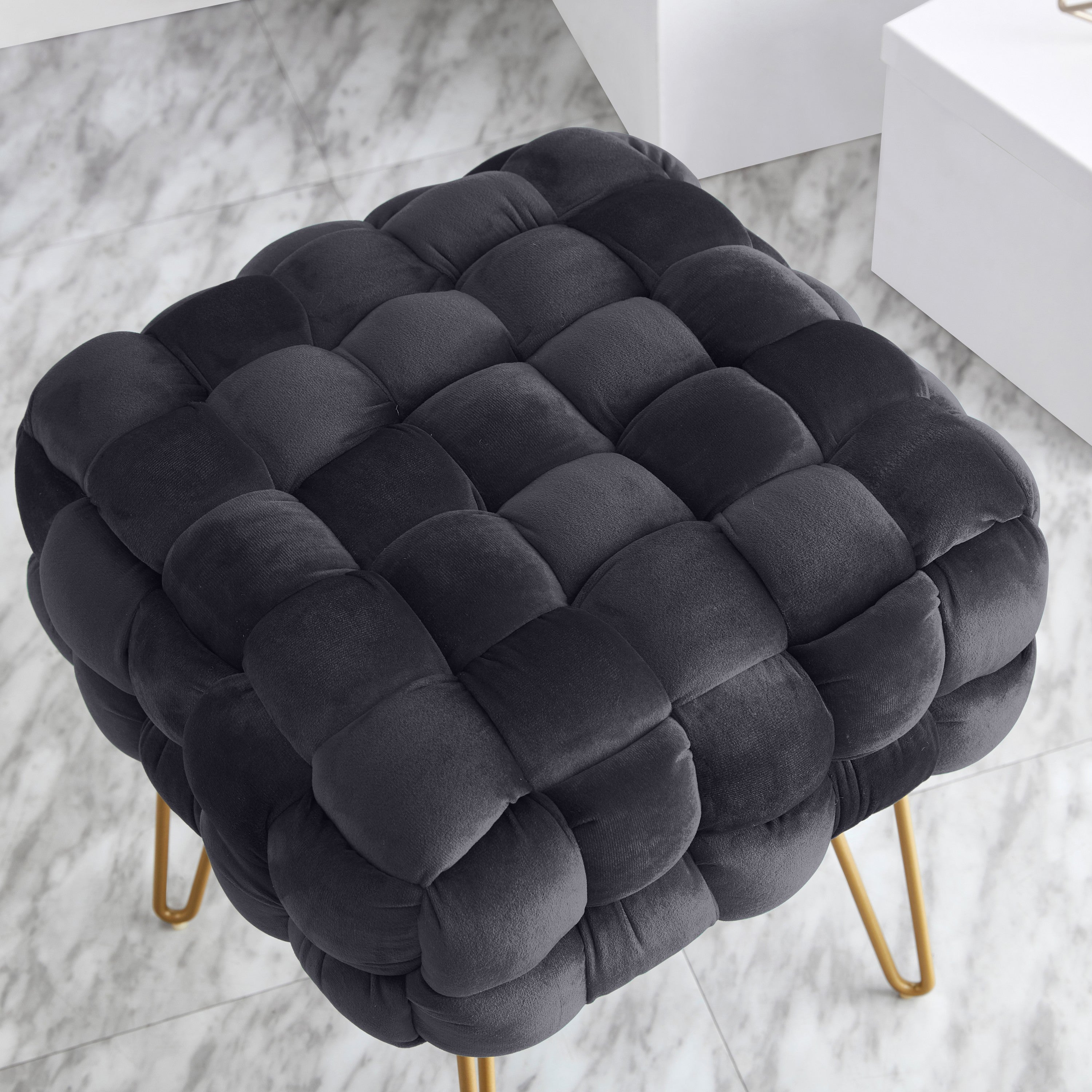 Mirage Velvet Ottoman