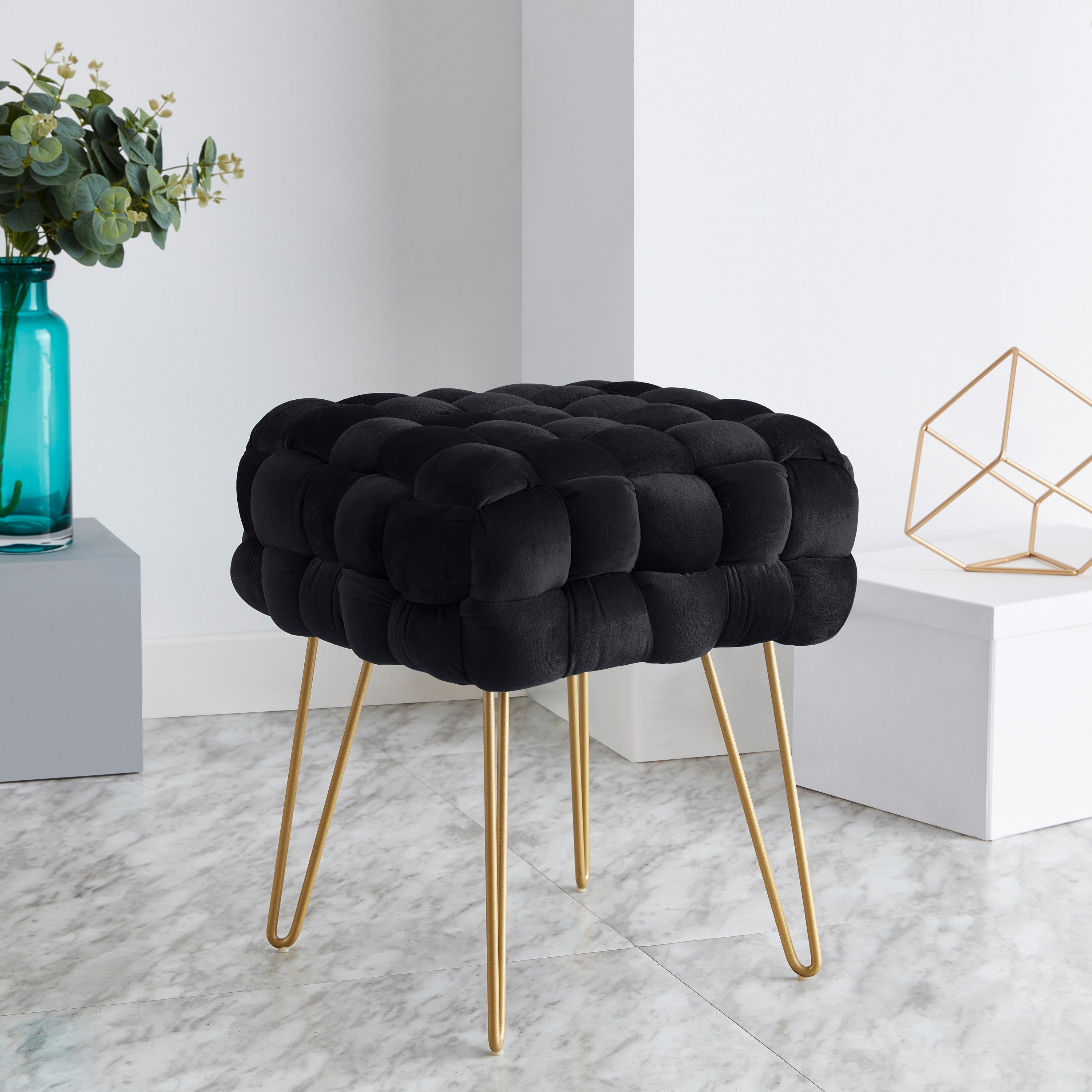 Mirage Velvet Ottoman