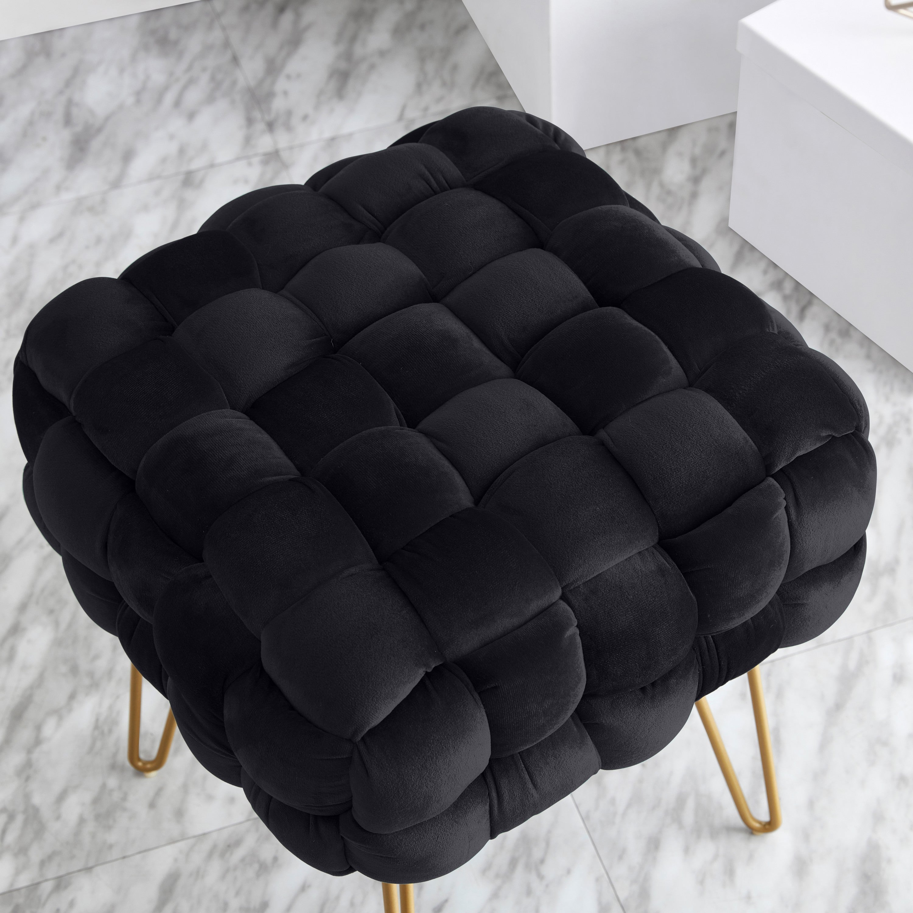 Mirage Velvet Ottoman
