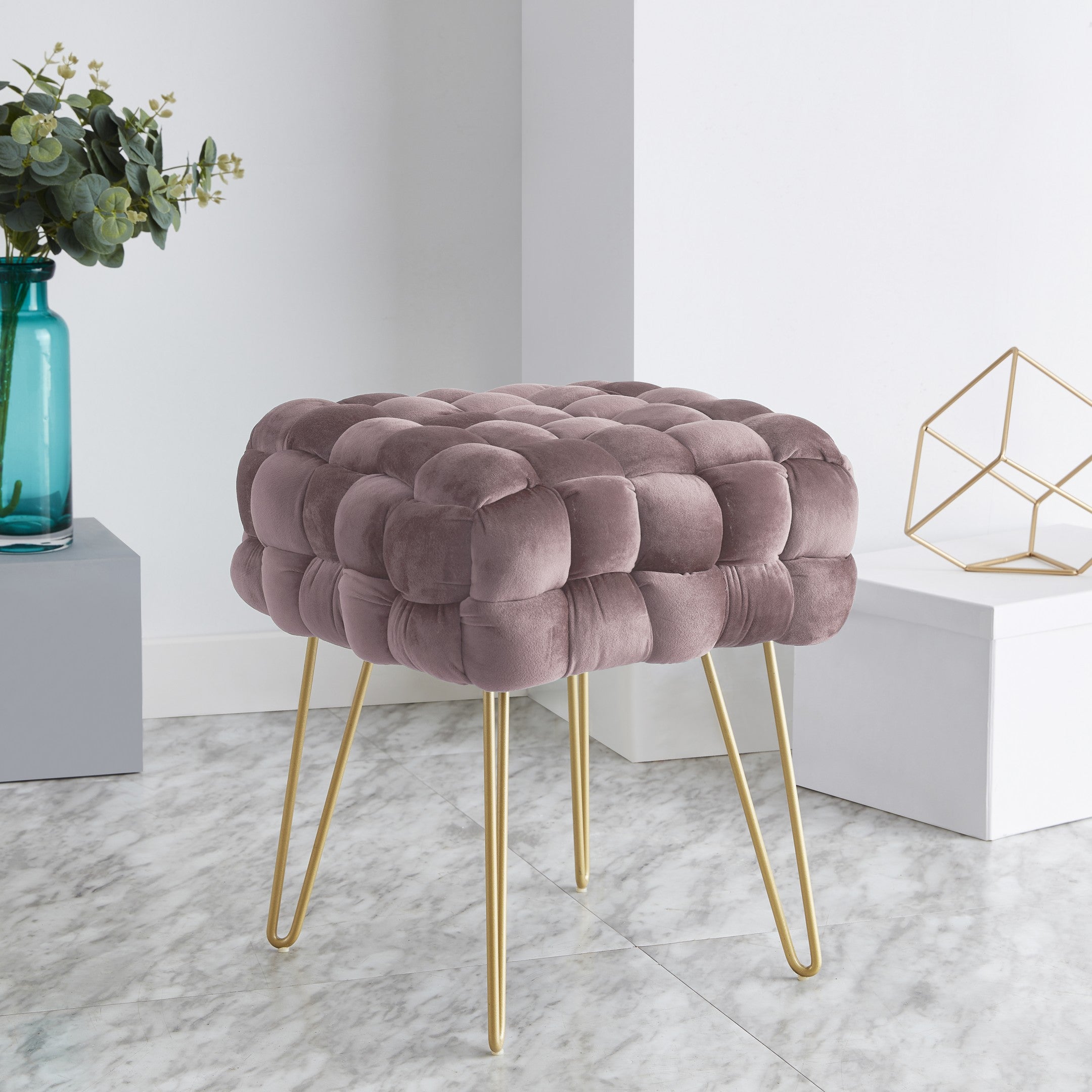 Mirage Velvet Ottoman