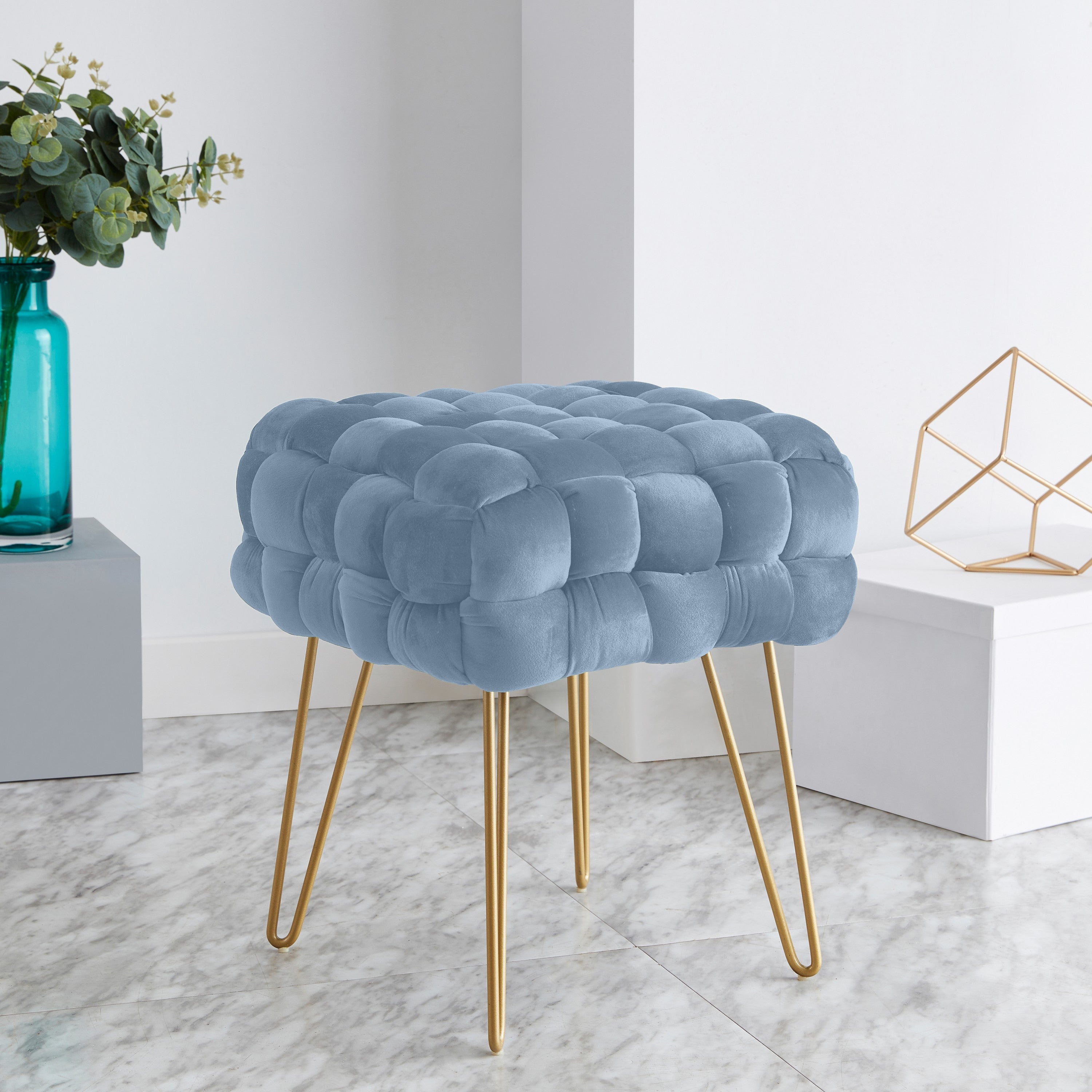 Mirage Velvet Ottoman