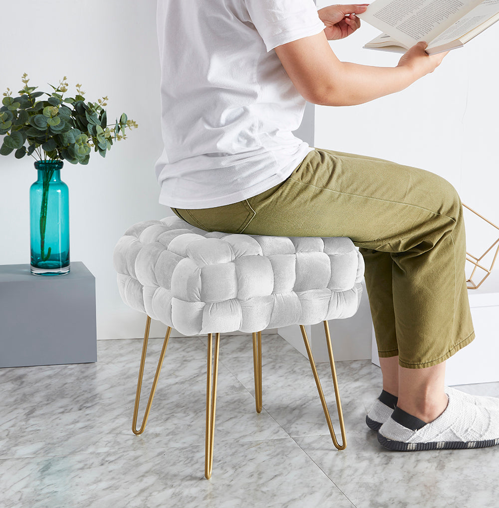 Mirage Velvet Ottoman