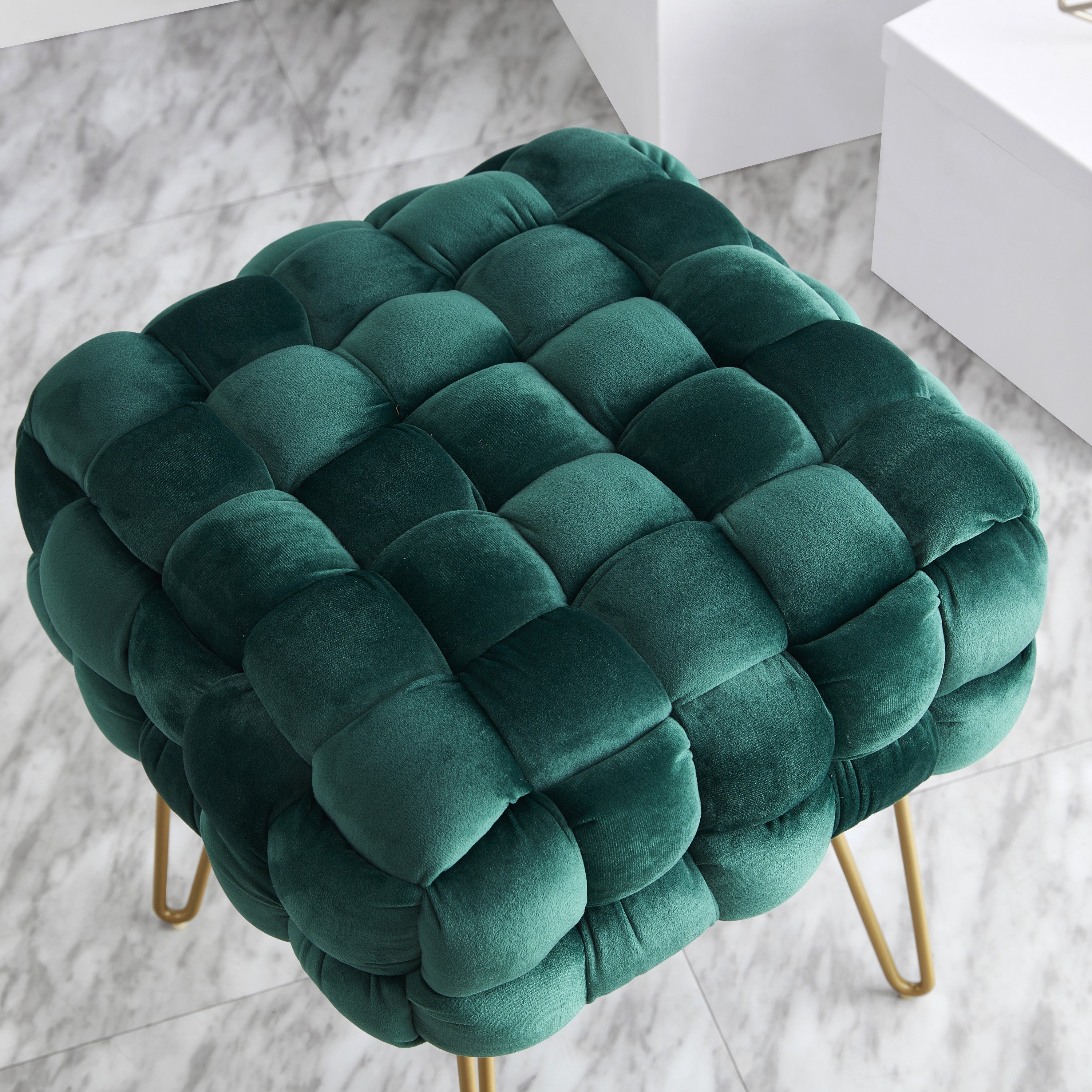 Mirage Velvet Ottoman
