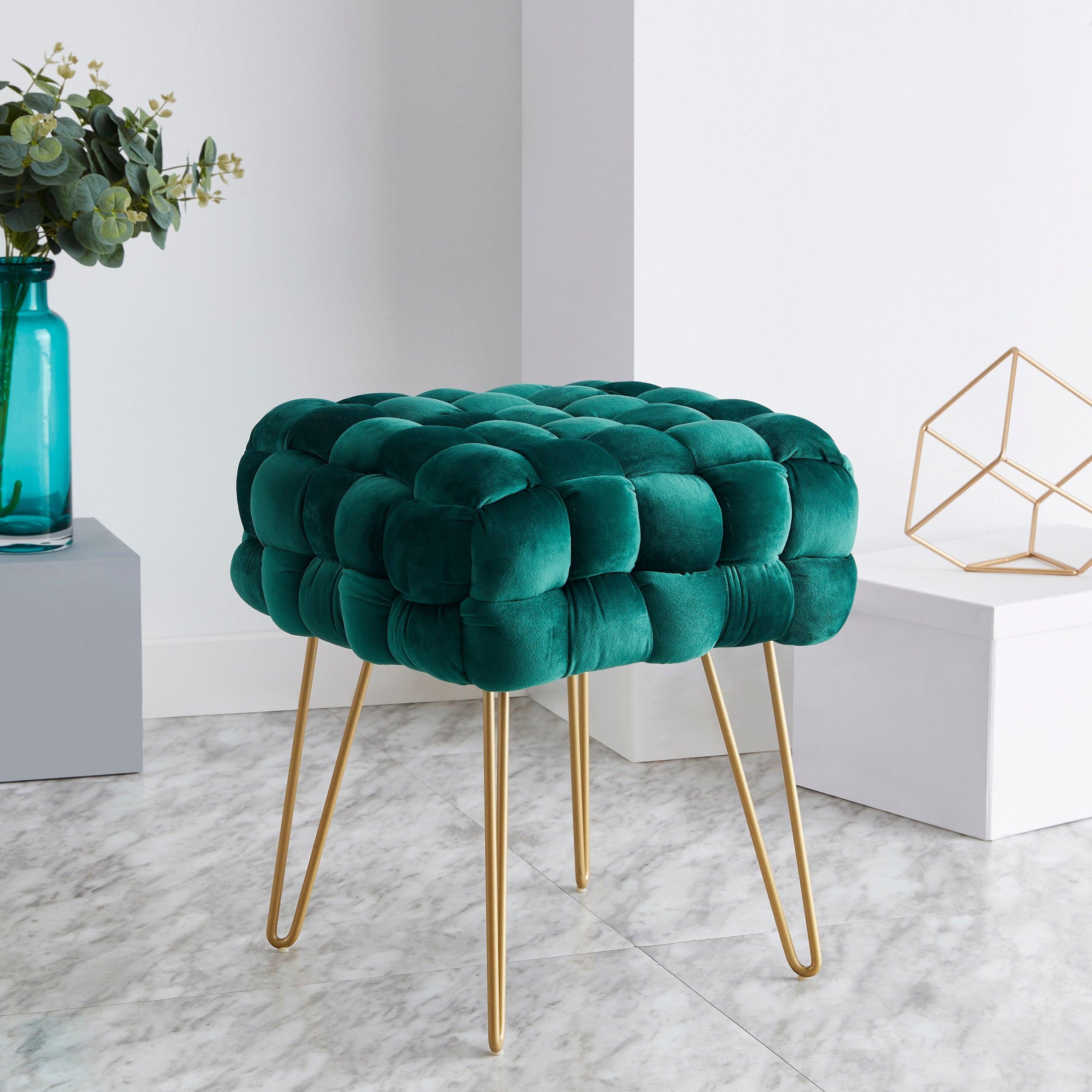 Mirage Velvet Ottoman