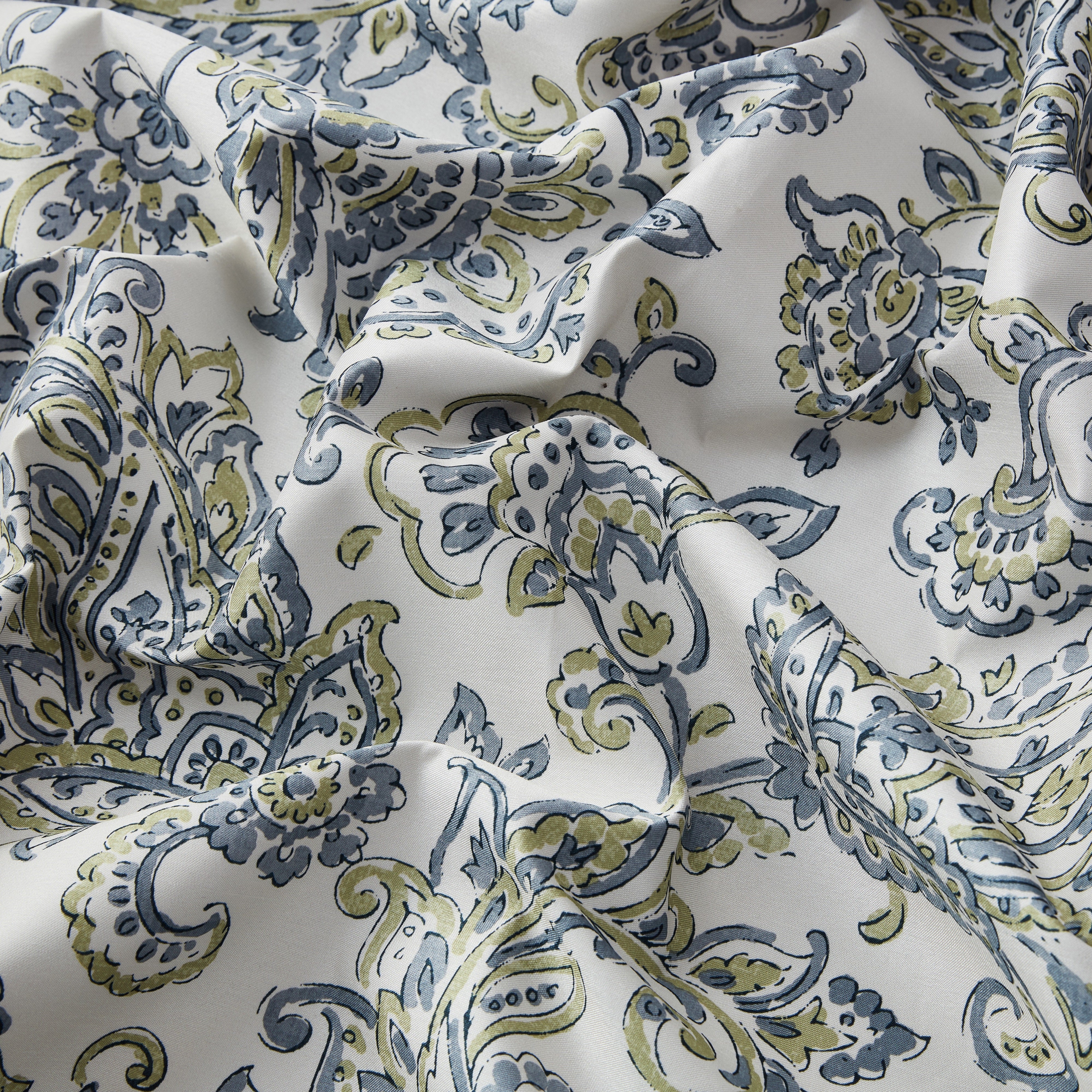 Amalfi Paisley 100% Blackout Grommet Curtain Panels