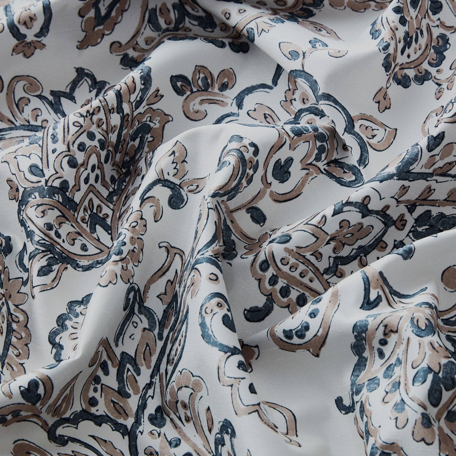 Amalfi Paisley 100% Blackout Grommet Curtain Panels