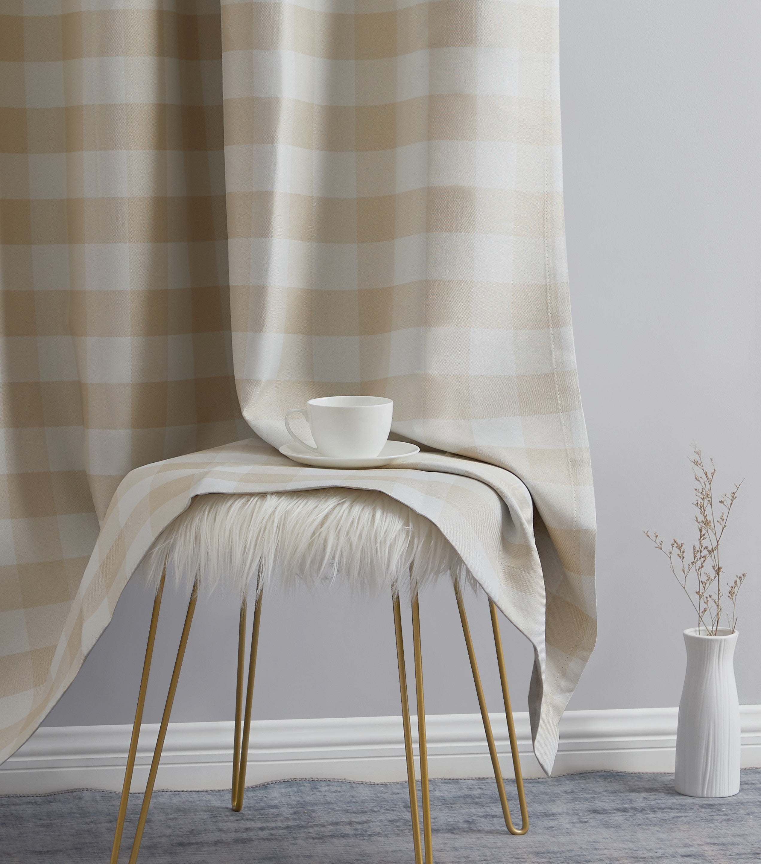 Andersen Buffalo Plaid 100% Blackout Grommet Curtain Panels