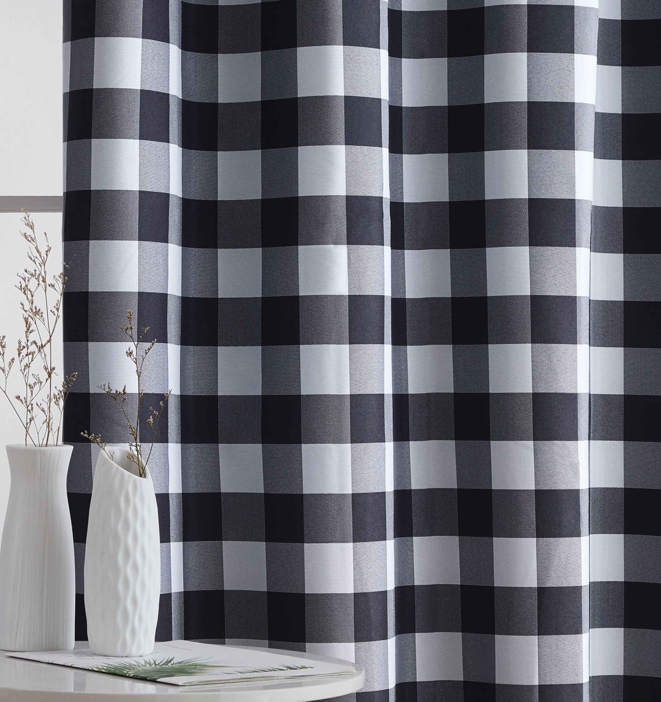 Andersen Buffalo Plaid 100% Blackout Grommet Curtain Panels
