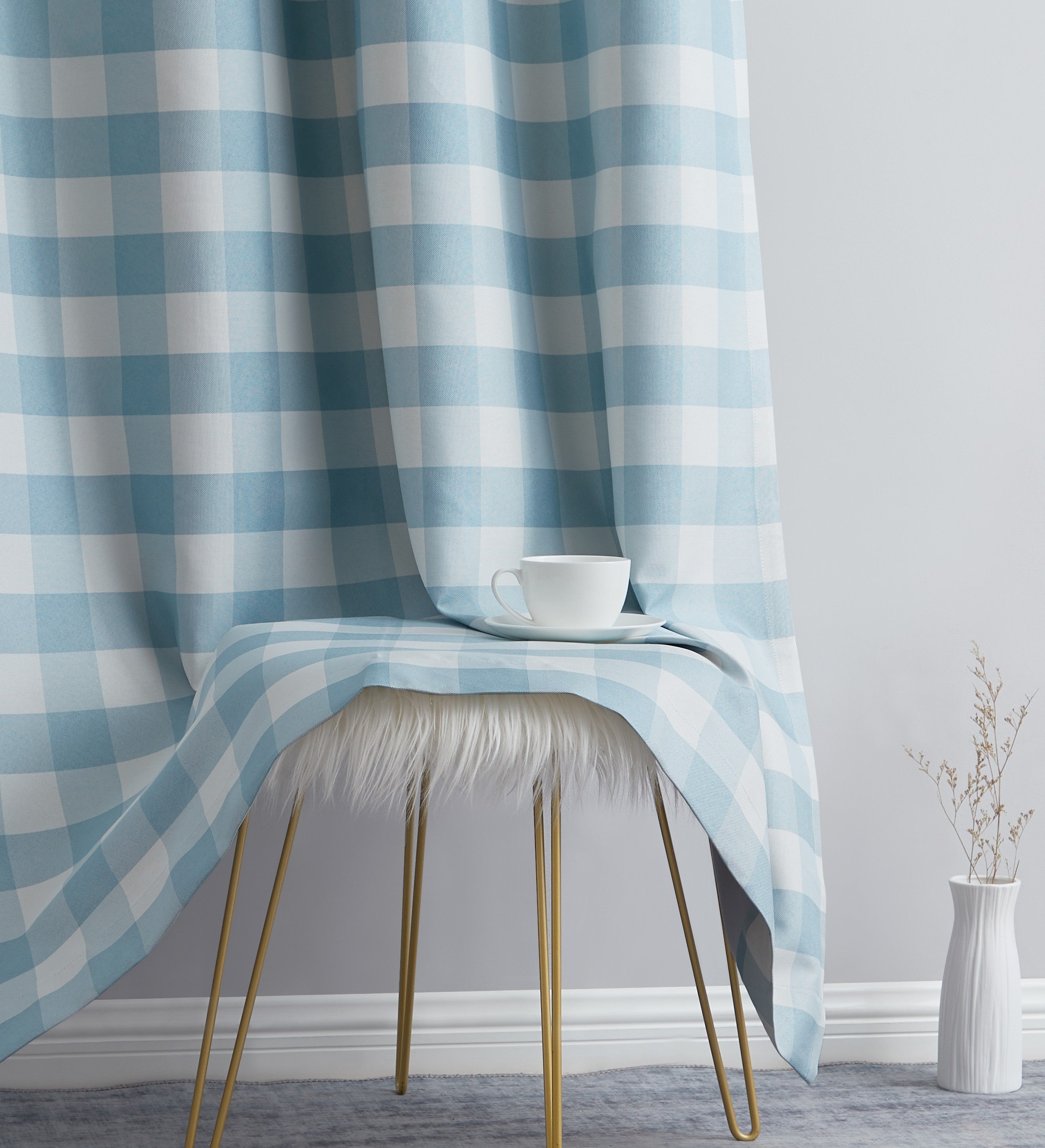 Andersen Buffalo Plaid 100% Blackout Grommet Curtain Panels