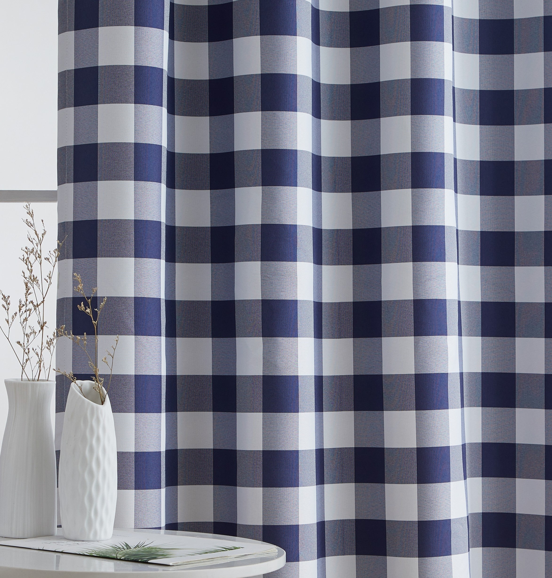 Andersen Buffalo Plaid 100% Blackout Grommet Curtain Panels