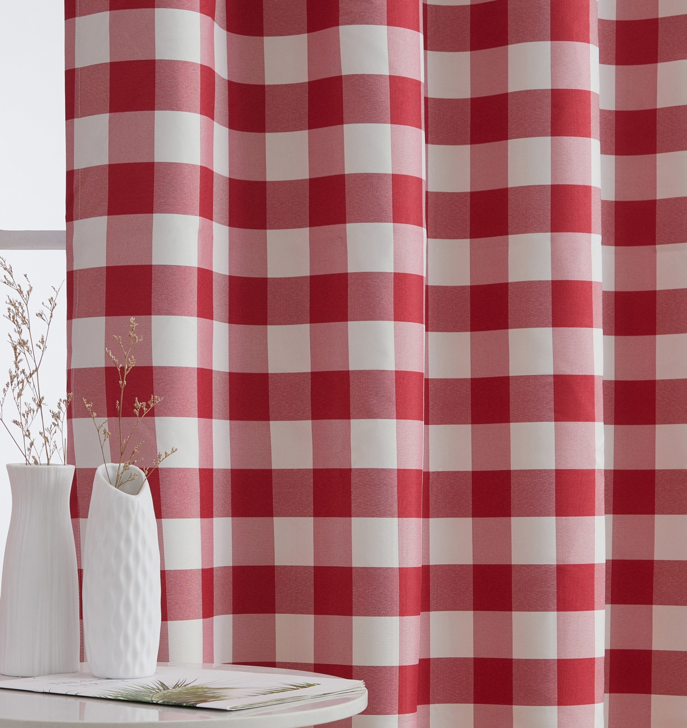 Andersen Buffalo Plaid 100% Blackout Grommet Curtain Panels