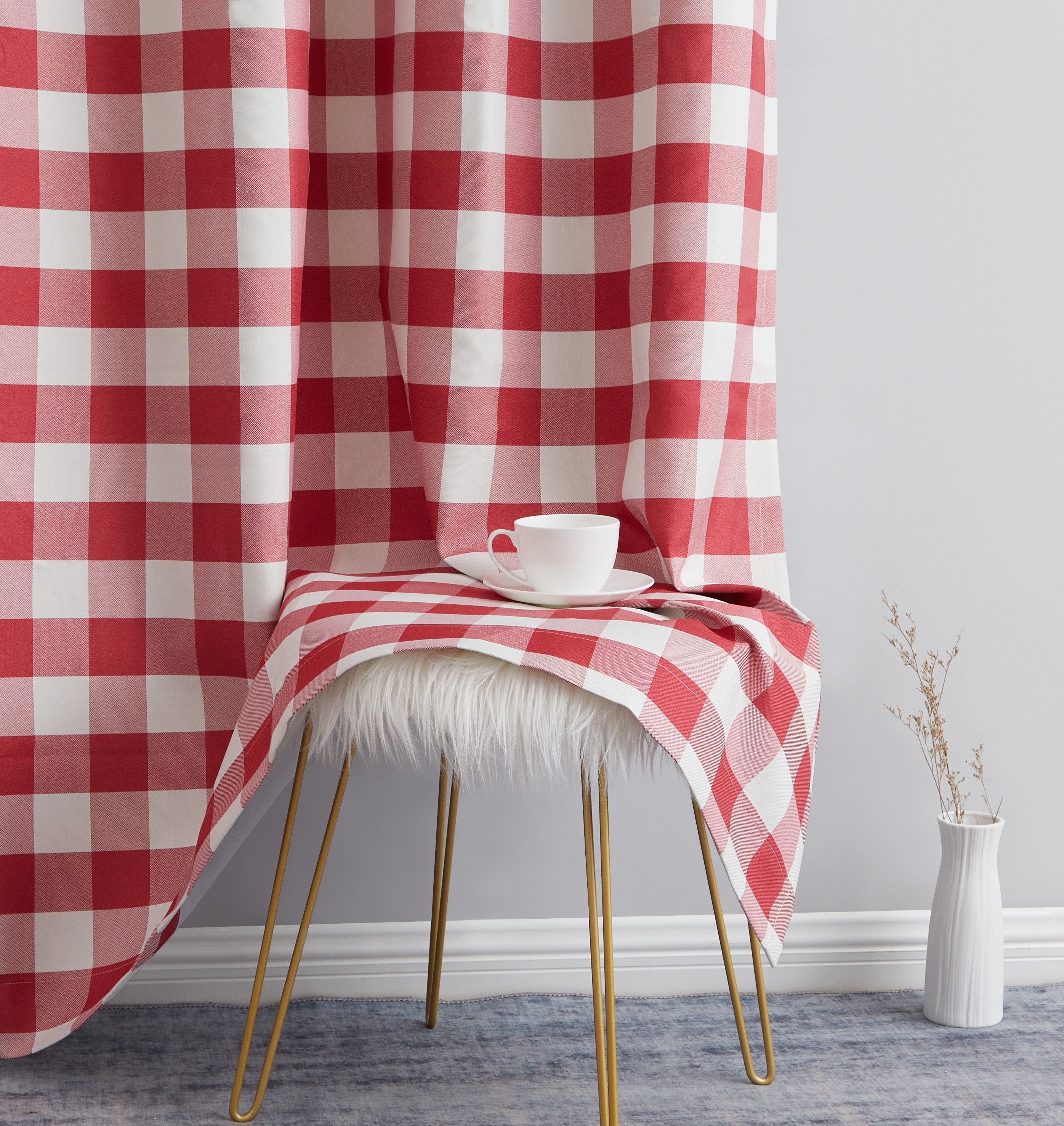 Andersen Buffalo Plaid 100% Blackout Grommet Curtain Panels