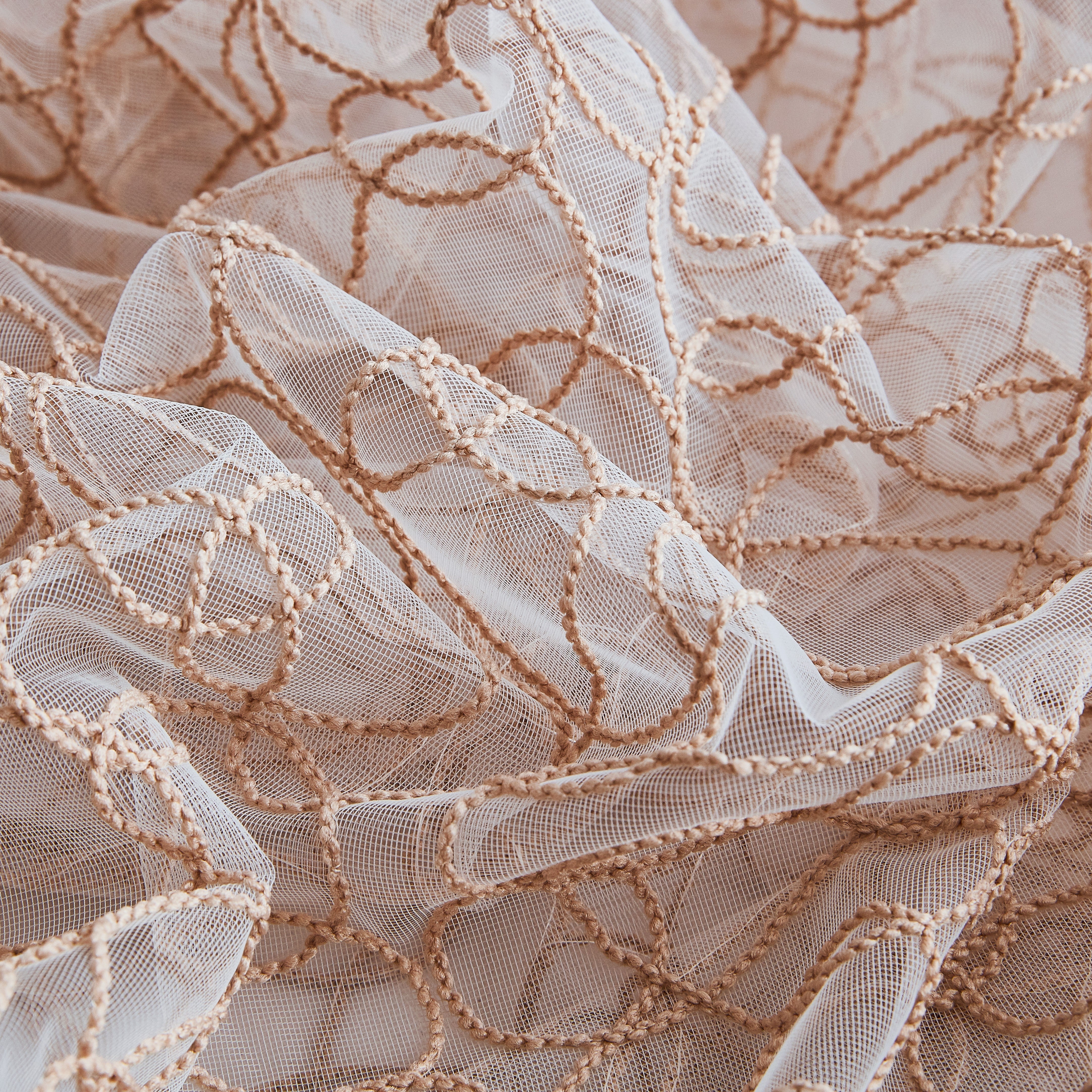 Audrey Embroidered Rod Pocket Curtain Tiers