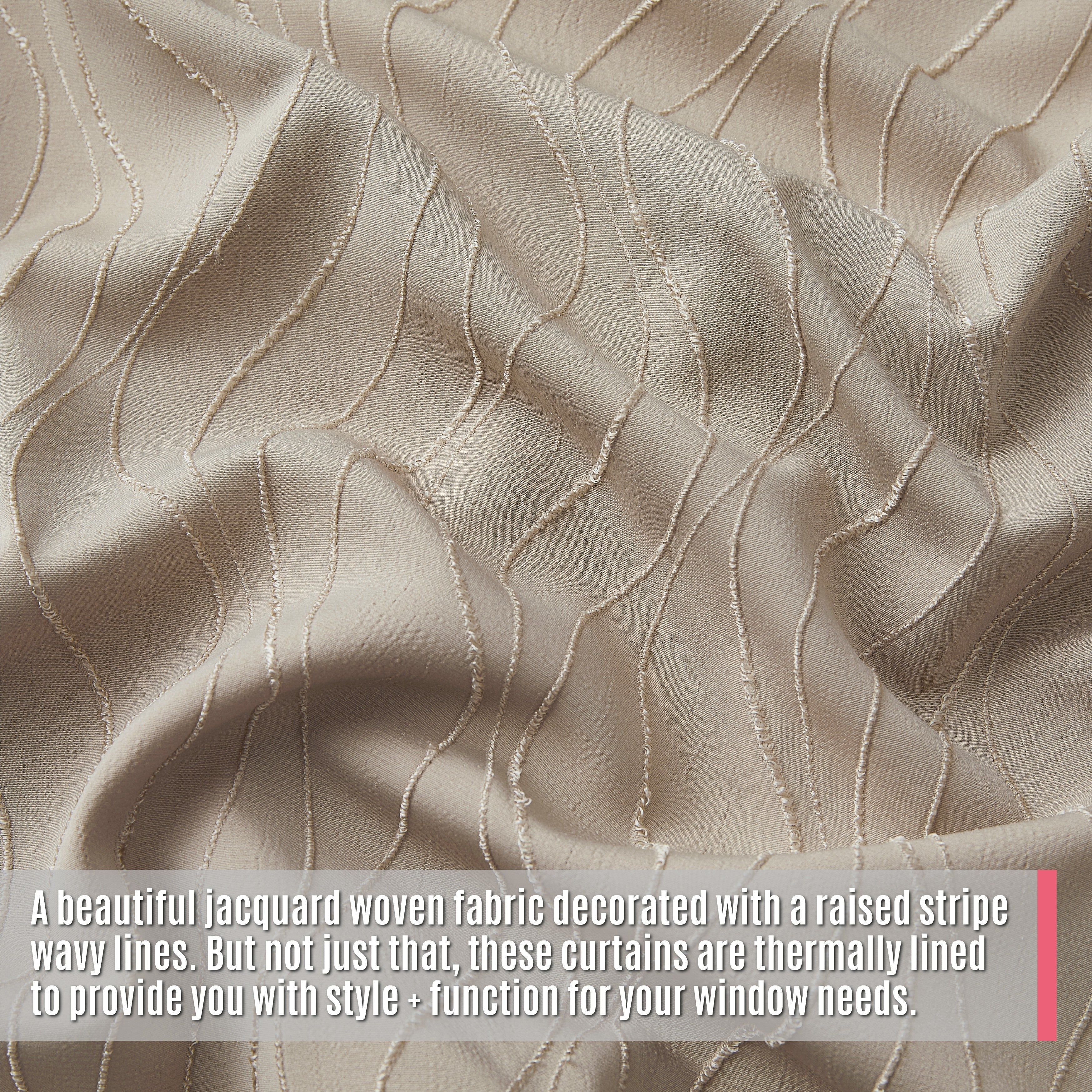 Camden Jacquard 100% Blackout Grommet Curtain Panels