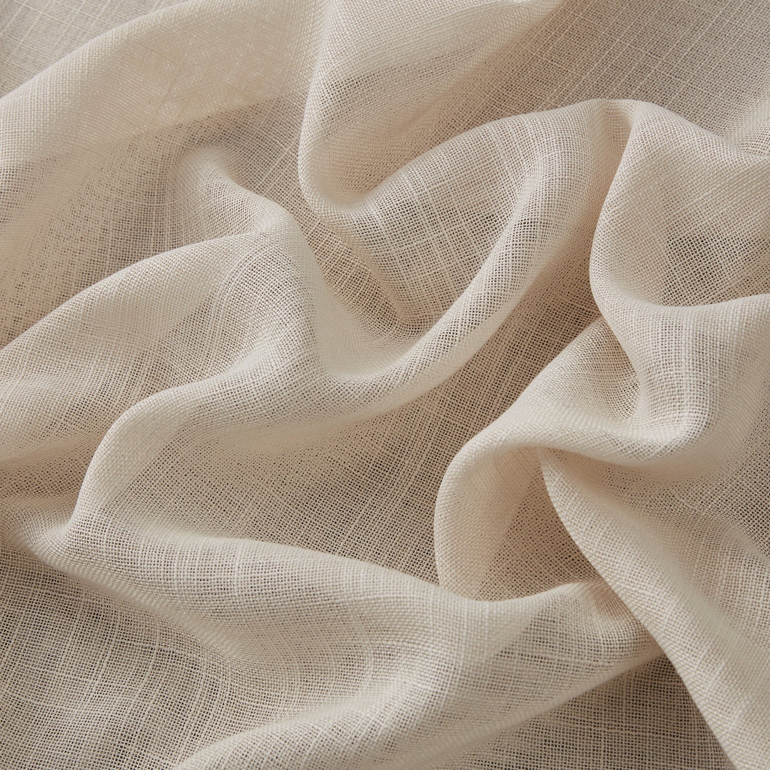 Abbey Faux Linen Grommet Curtain Panels