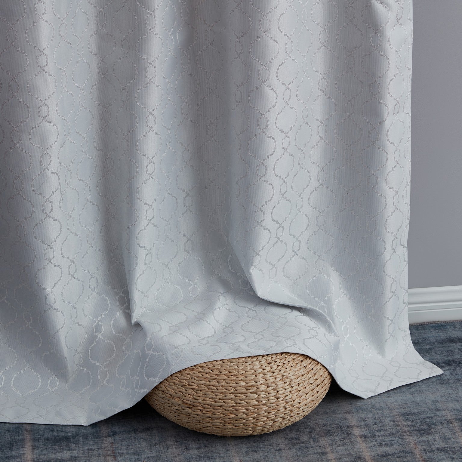 Franklin Moroccan Trellis 100% Blackout Back Tab Curtain Panels