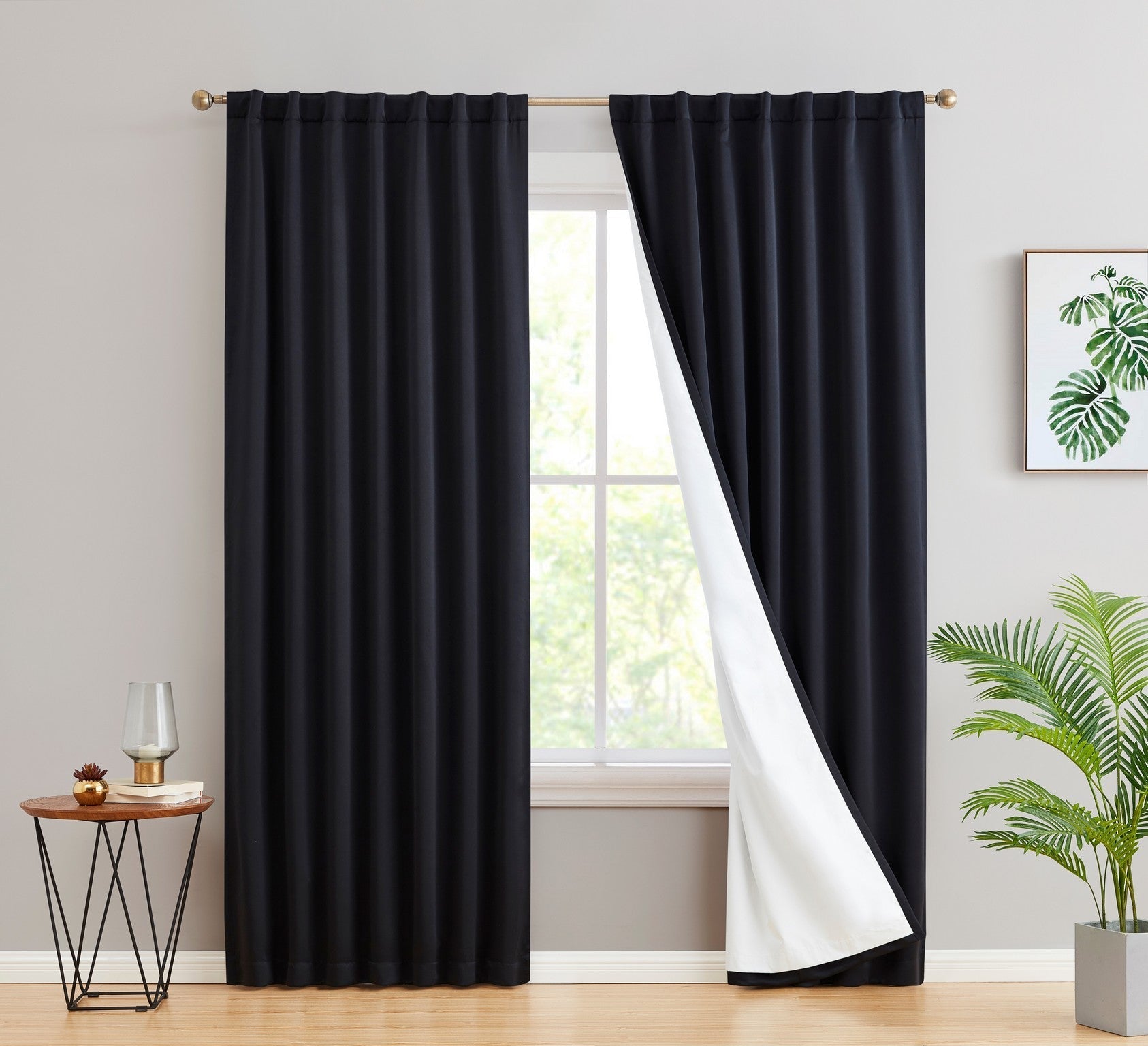 Lowes - 100% Blackout Curtains Dakota Hamilton with Insulight Membrane