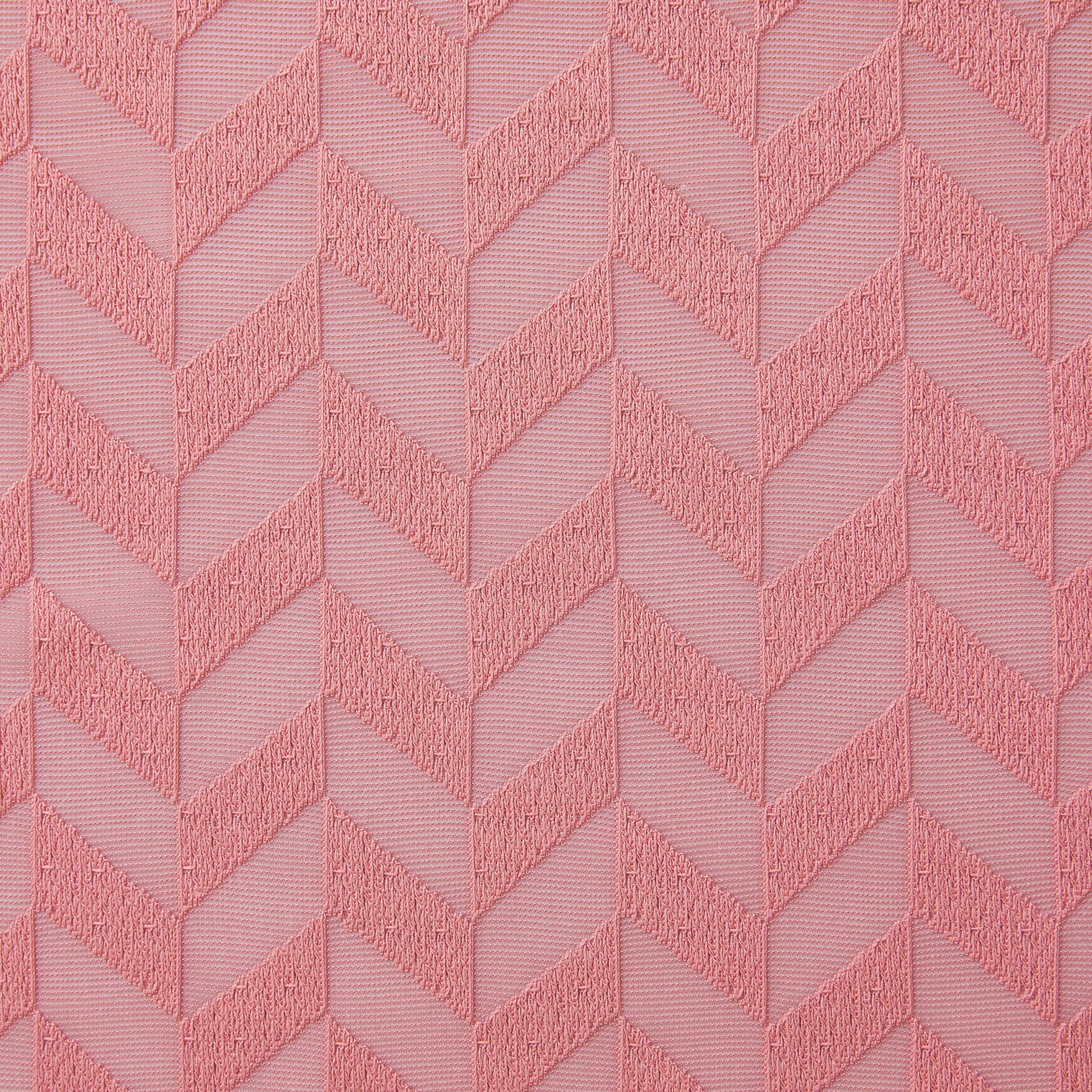 Herringbone Lace Sheer Rod Pocket Curtain Panels