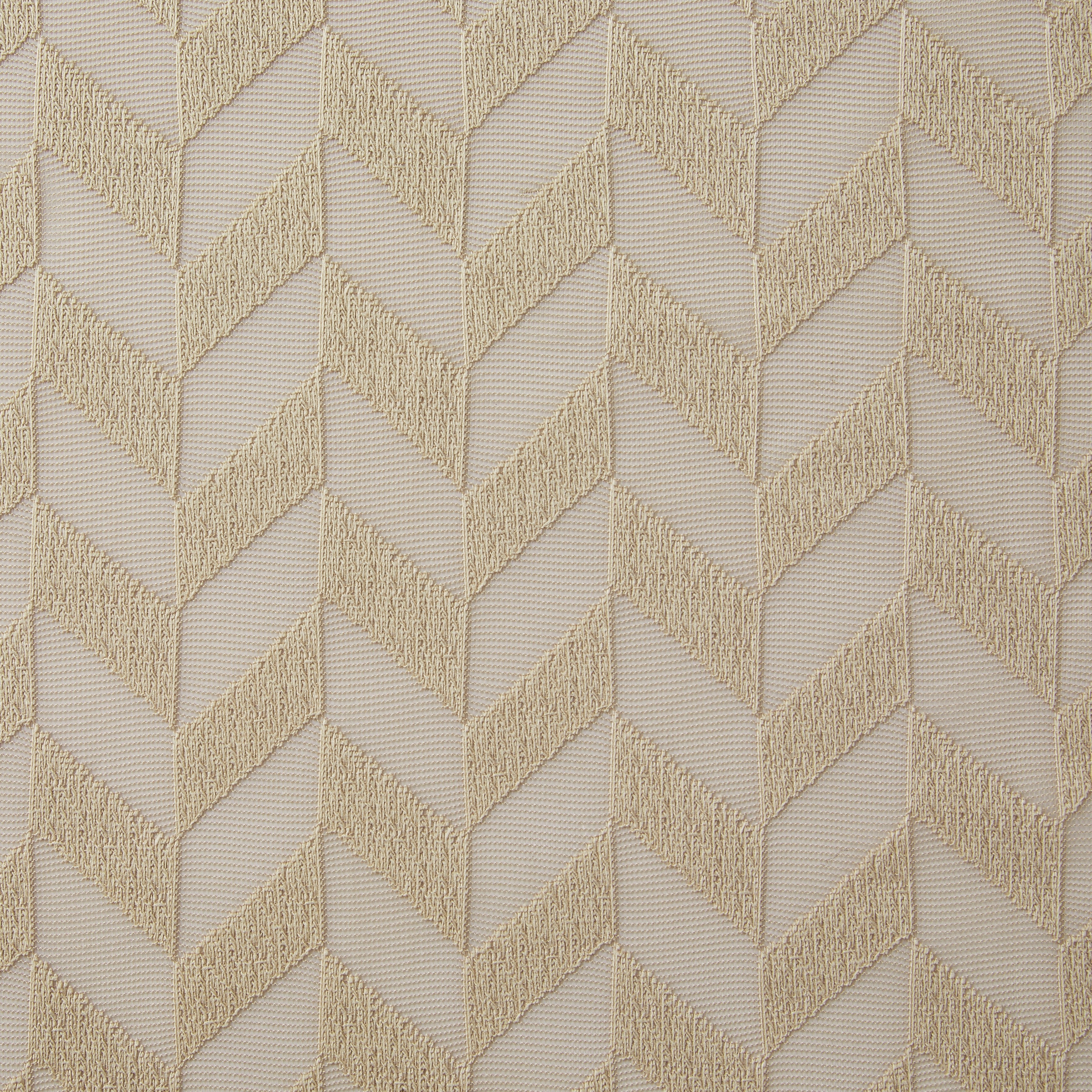 Herringbone Lace Sheer Rod Pocket Curtain Panels