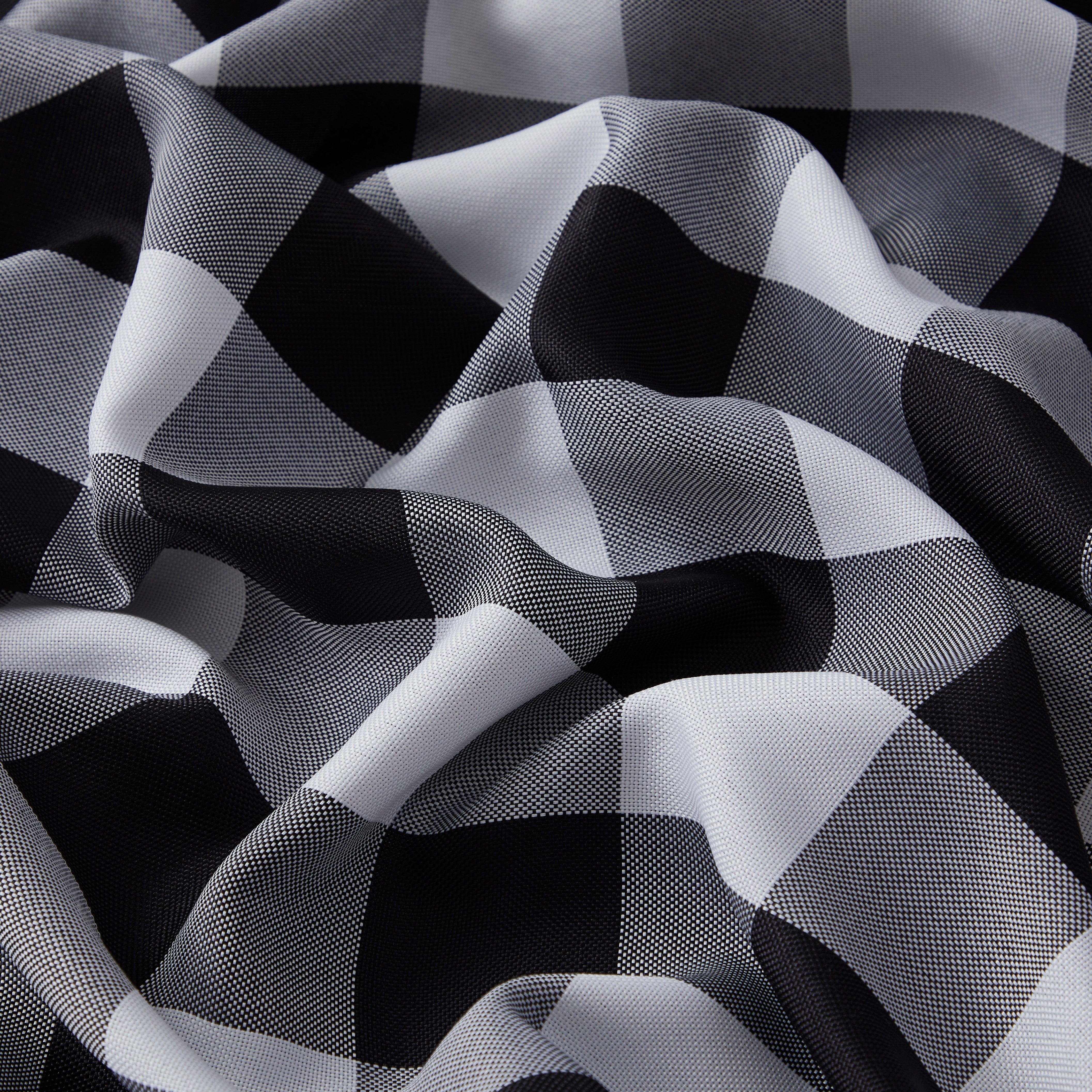 Hilltop Buffalo Check Textured Grommet Curtain Panels