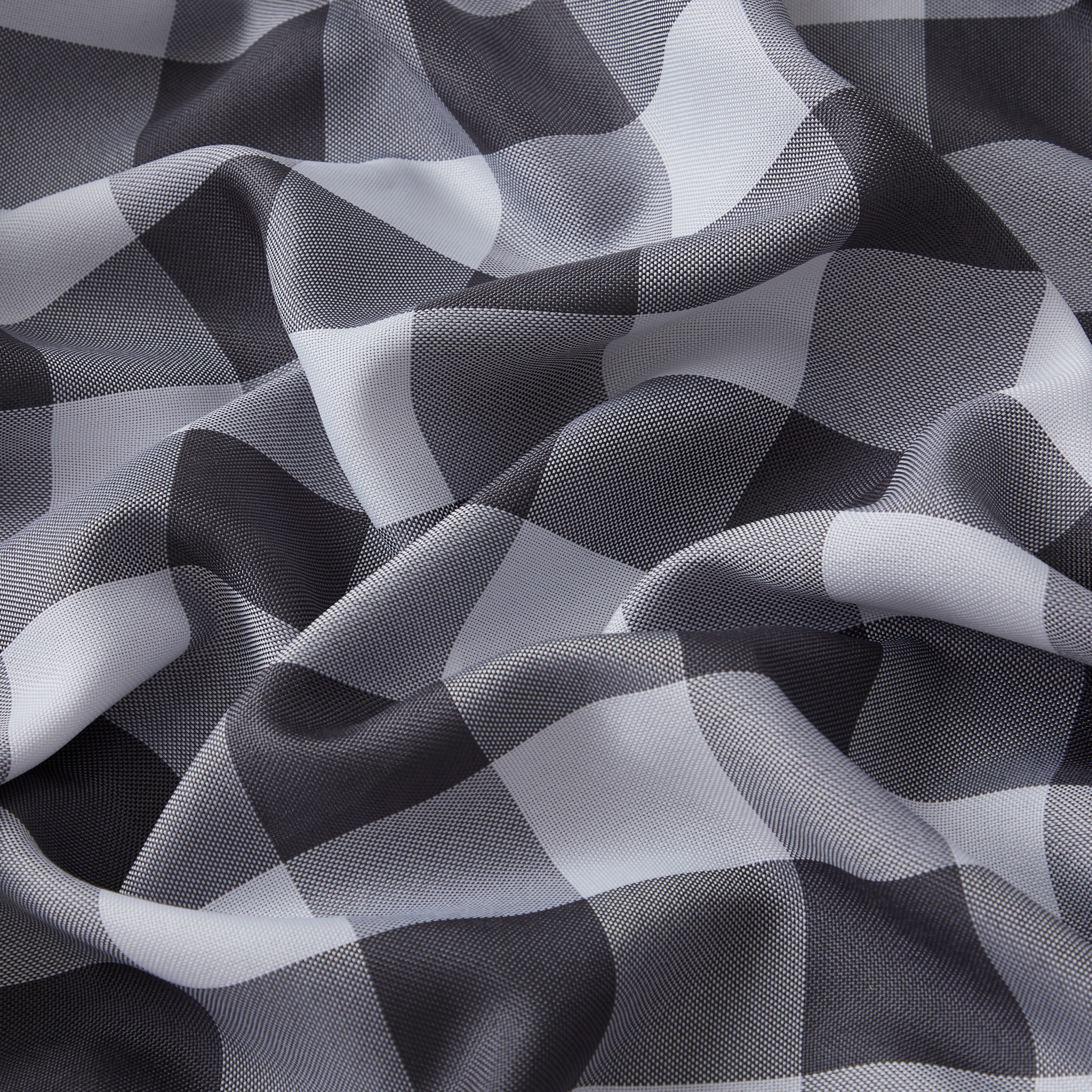 Hilltop Buffalo Check Textured Grommet Curtain Panels