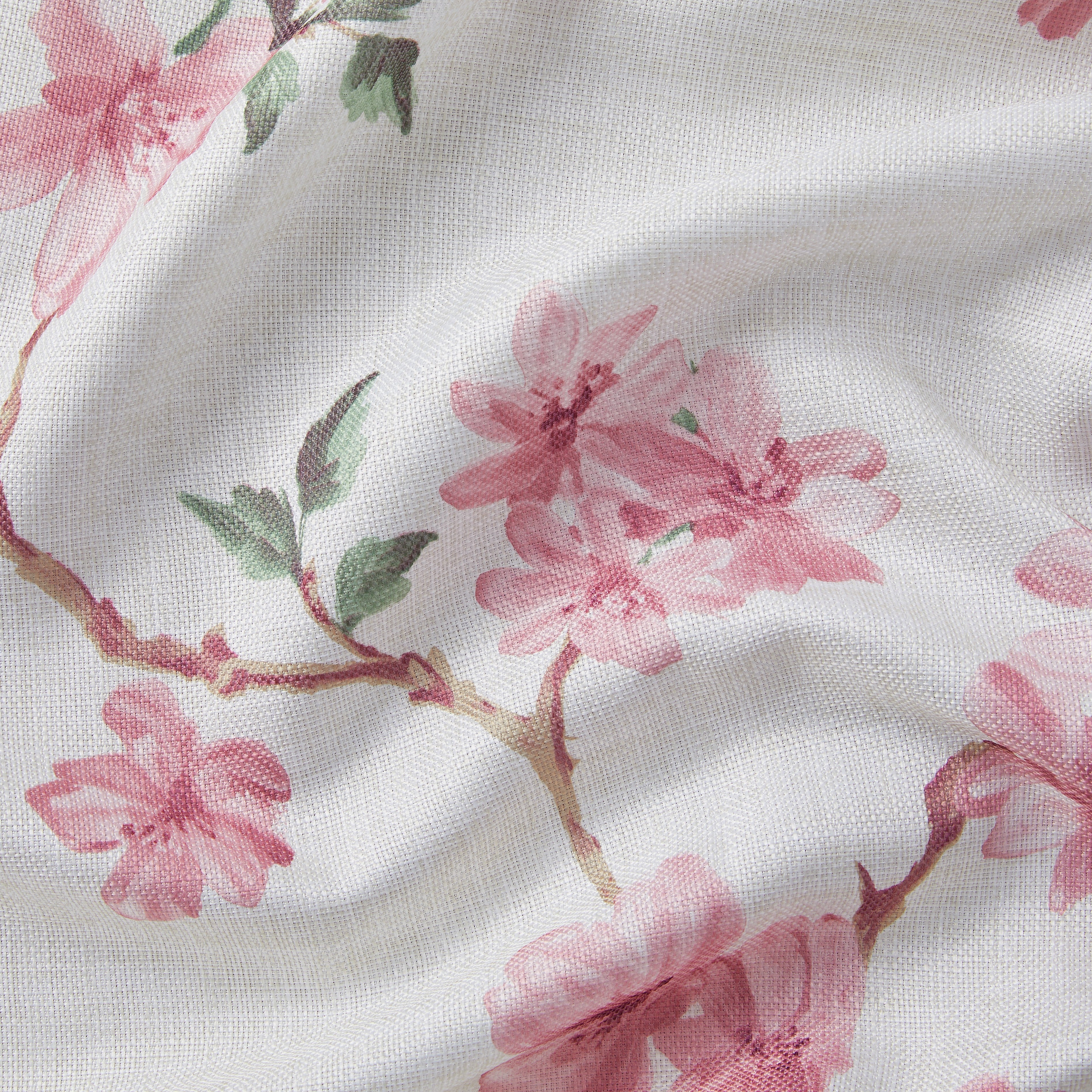 Jade Floral Textured Sheer Grommet Curtain Panels