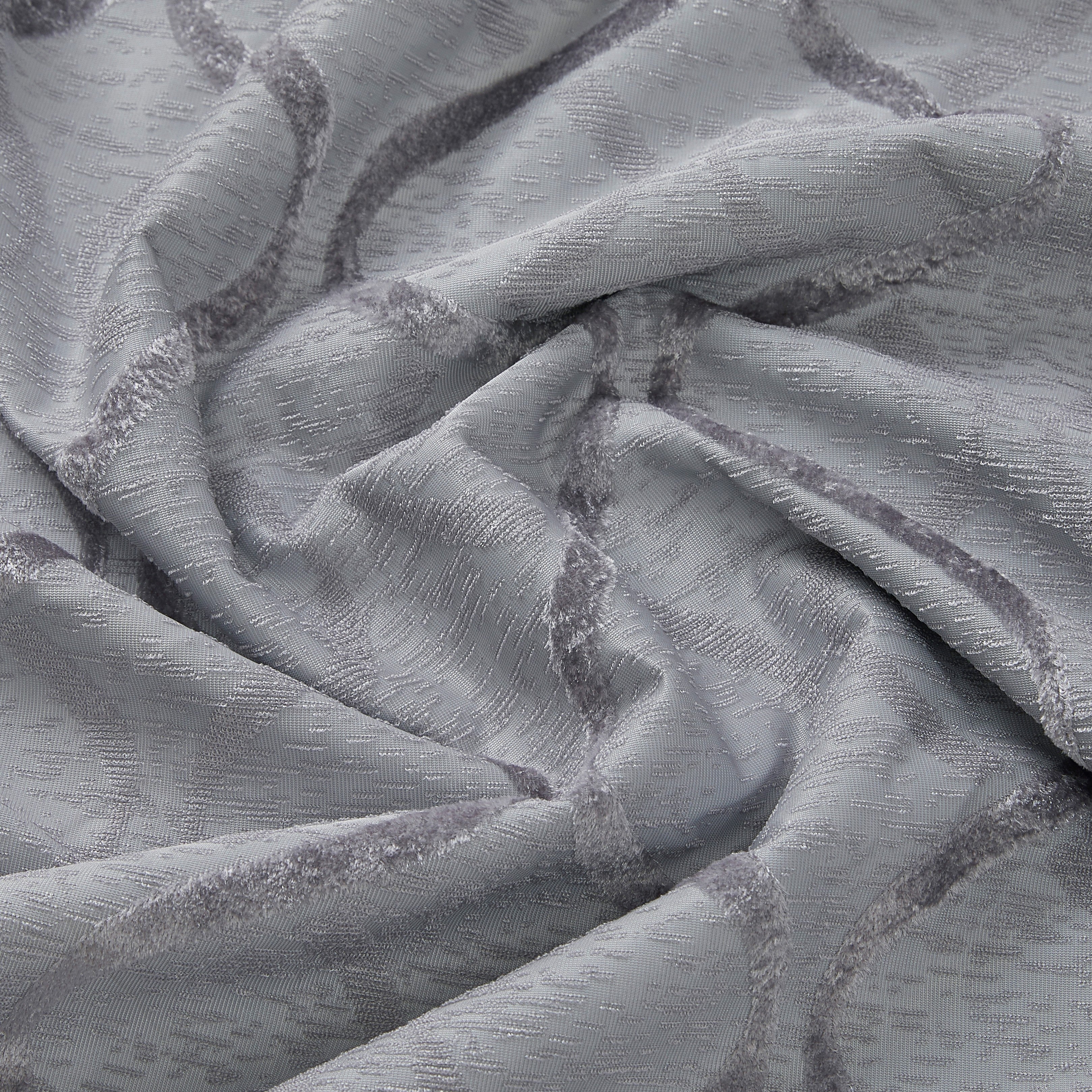 Versailles Lattice Flocked 100% Blackout Grommet Curtain Panels