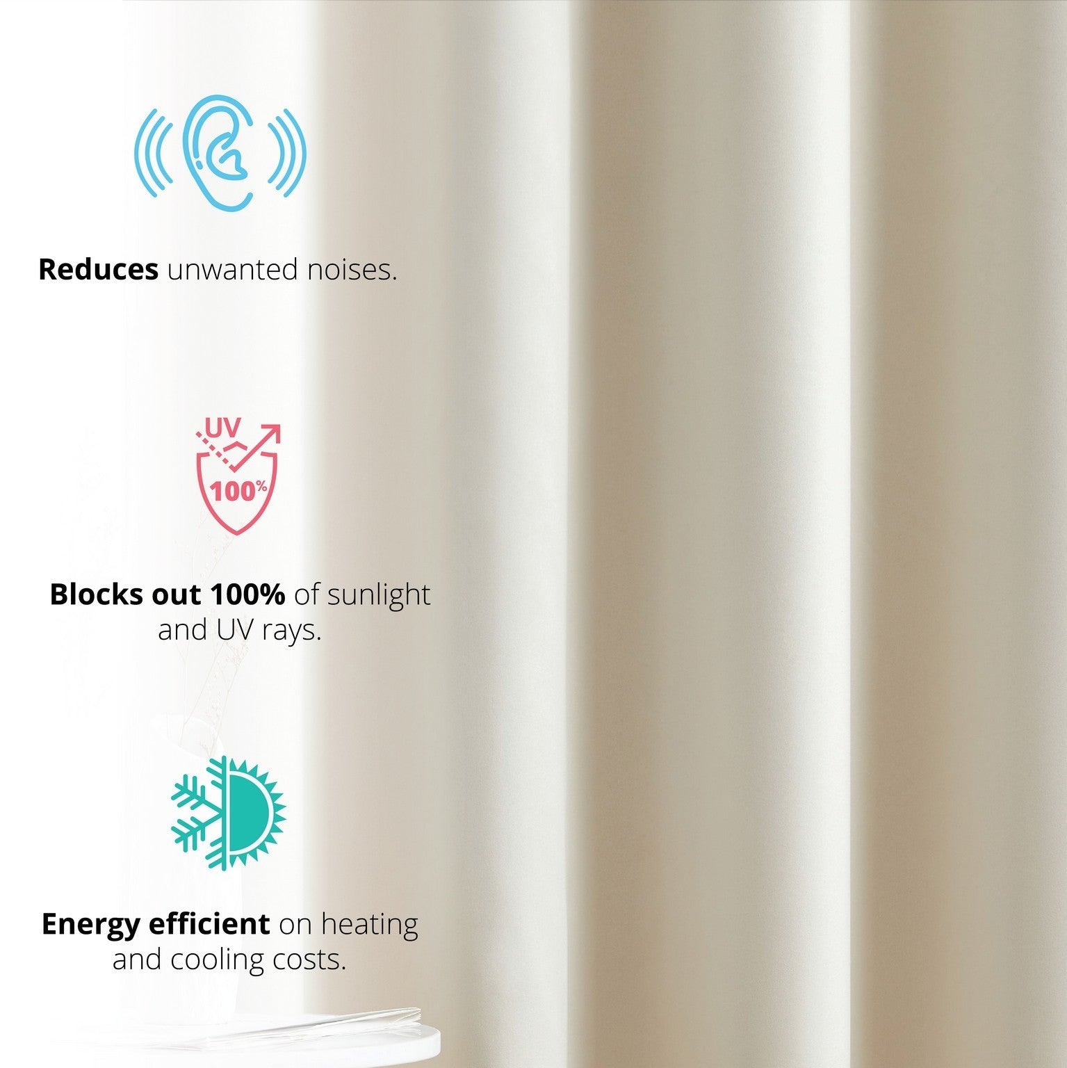 Laurance 100% Blackout Grommet Curtain Panels