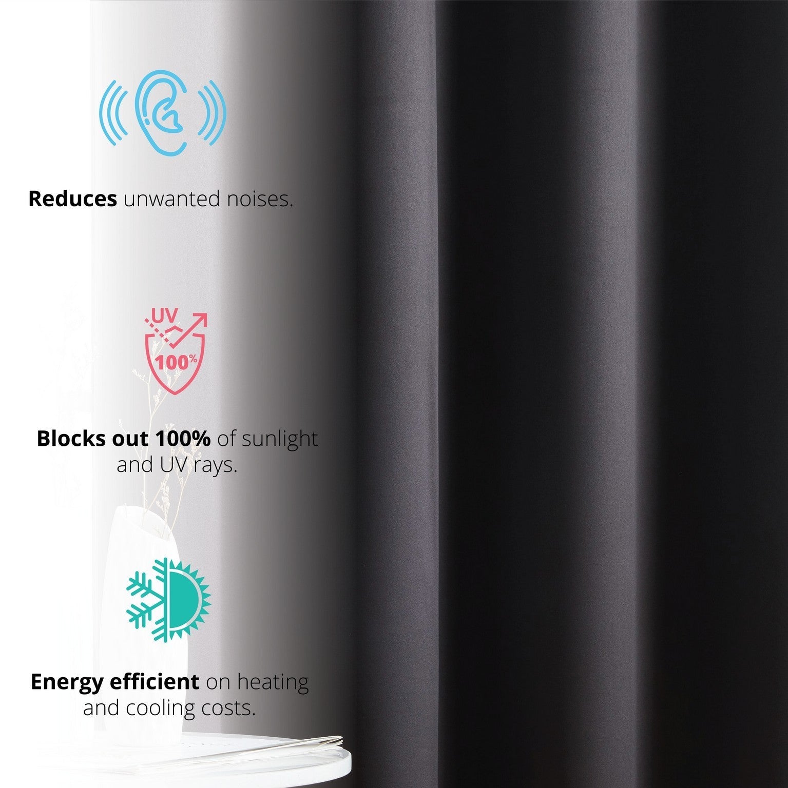 Laurance 100% Blackout Grommet Curtain Panels