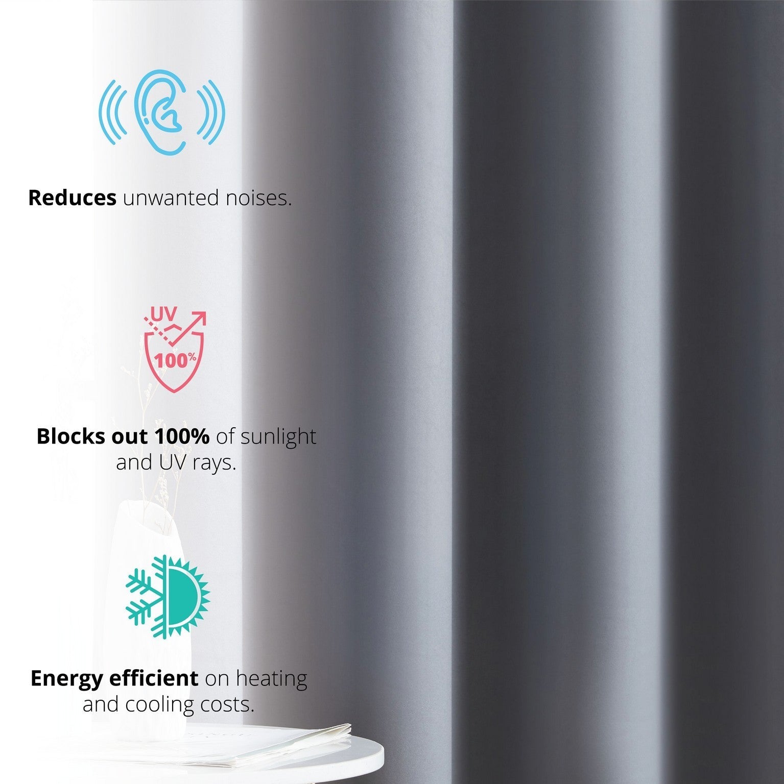 Laurance 100% Blackout Grommet Curtain Panels