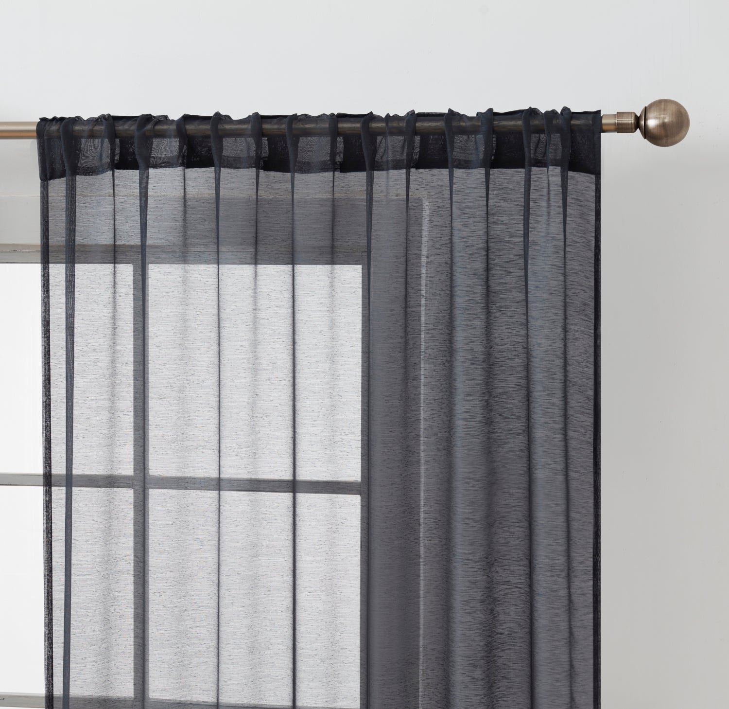 Lauren Semi Sheer Back Tab Rod Pocket Panels