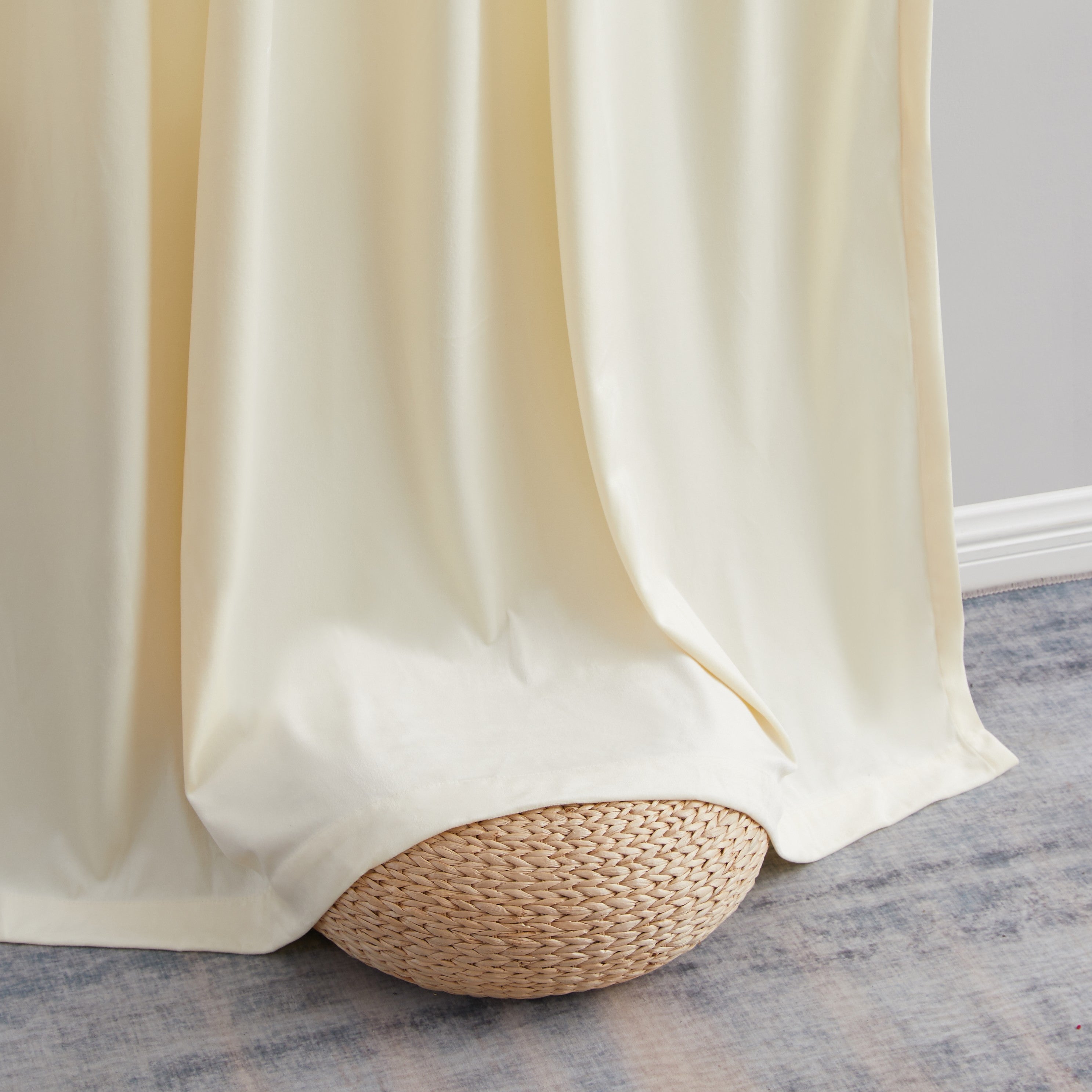 Lopez Velvet Back Tab Rod Pocket Curtain Panels