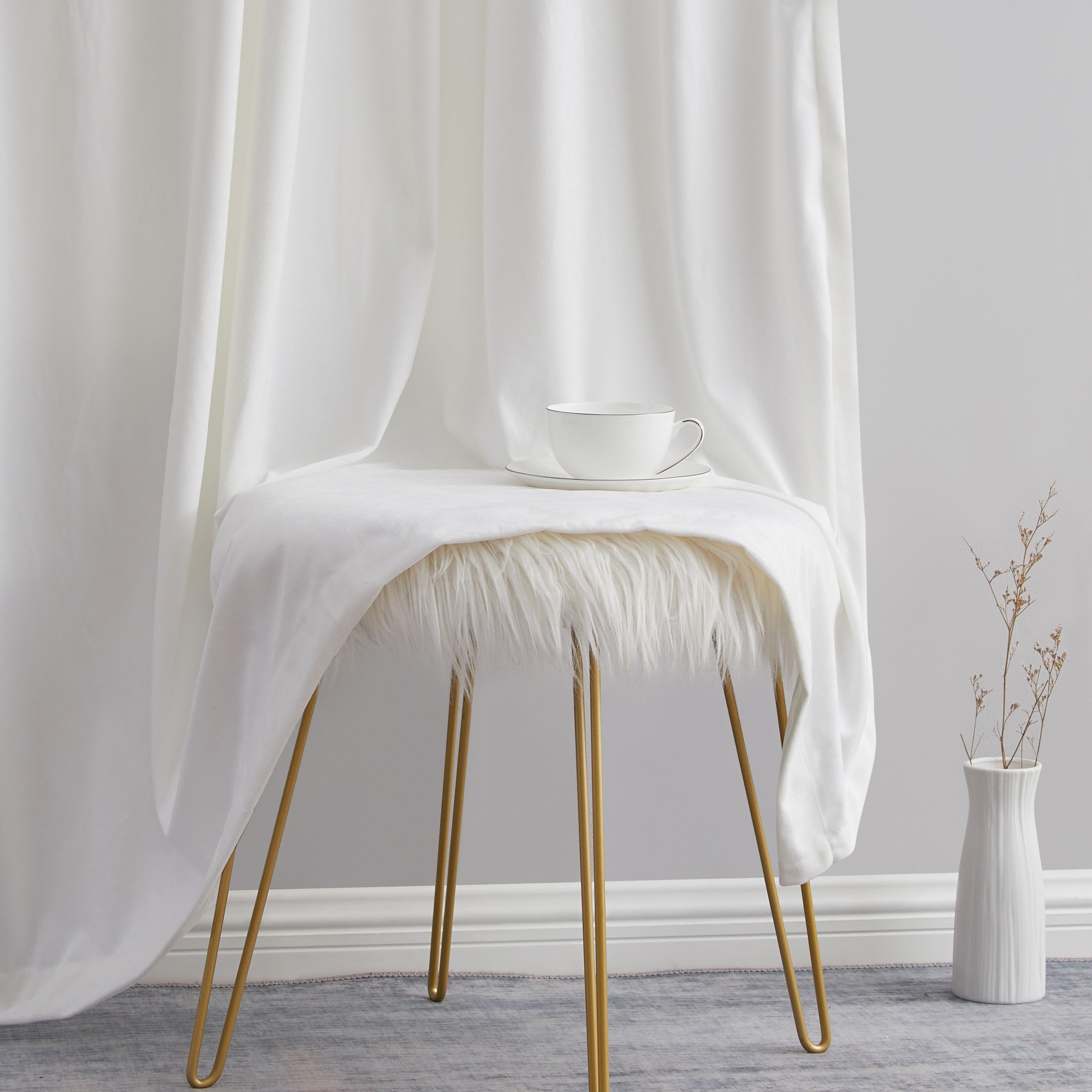 Lopez Velvet Back Tab Rod Pocket Curtain Panels