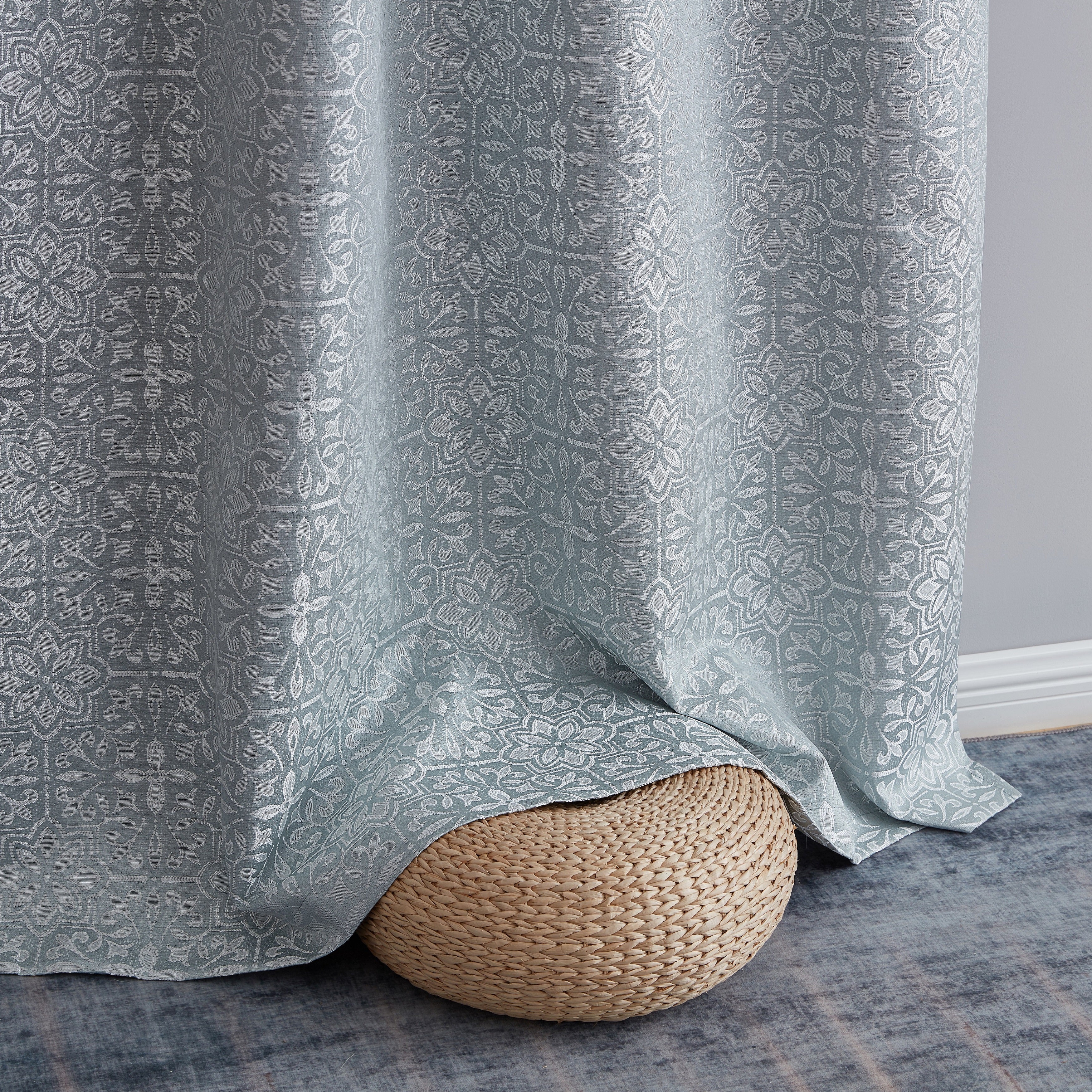 Mia Moroccan Tile 100% Blackout Grommet Curtain Panels