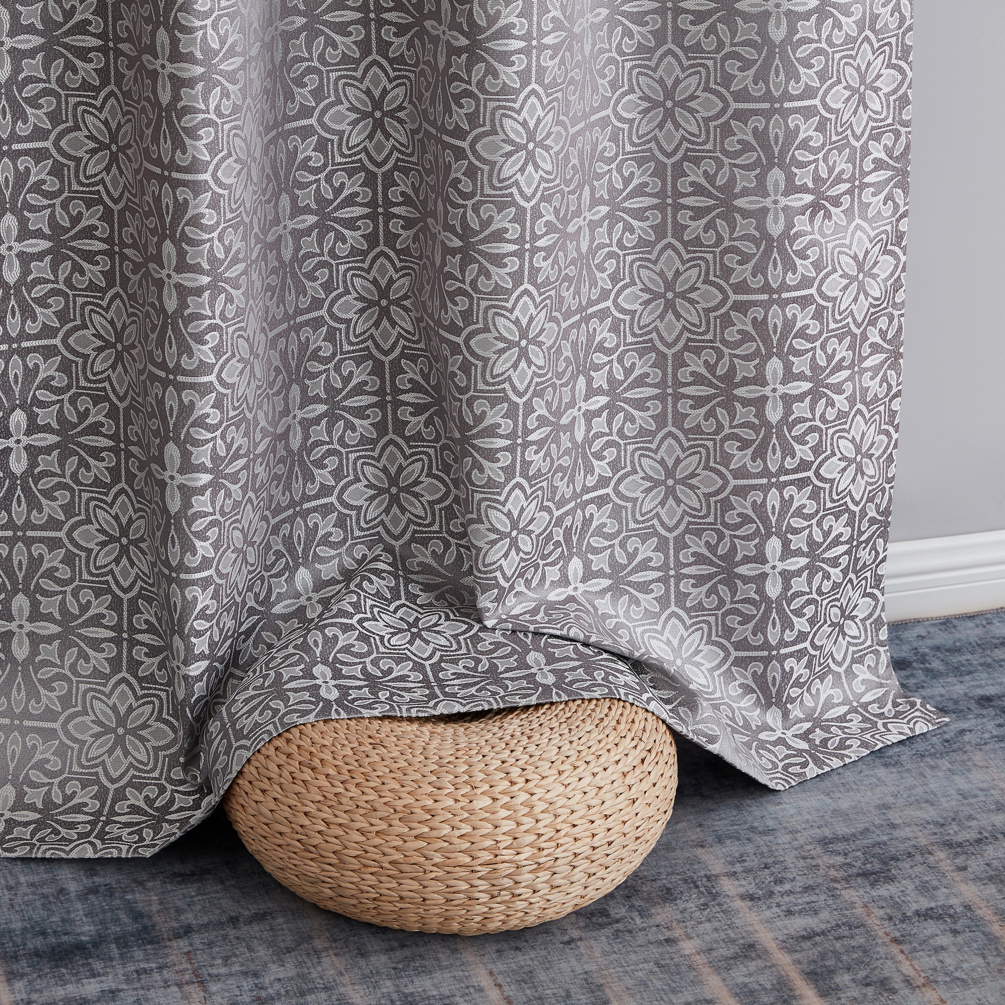 Mia Moroccan Tile 100% Blackout Grommet Curtain Panels