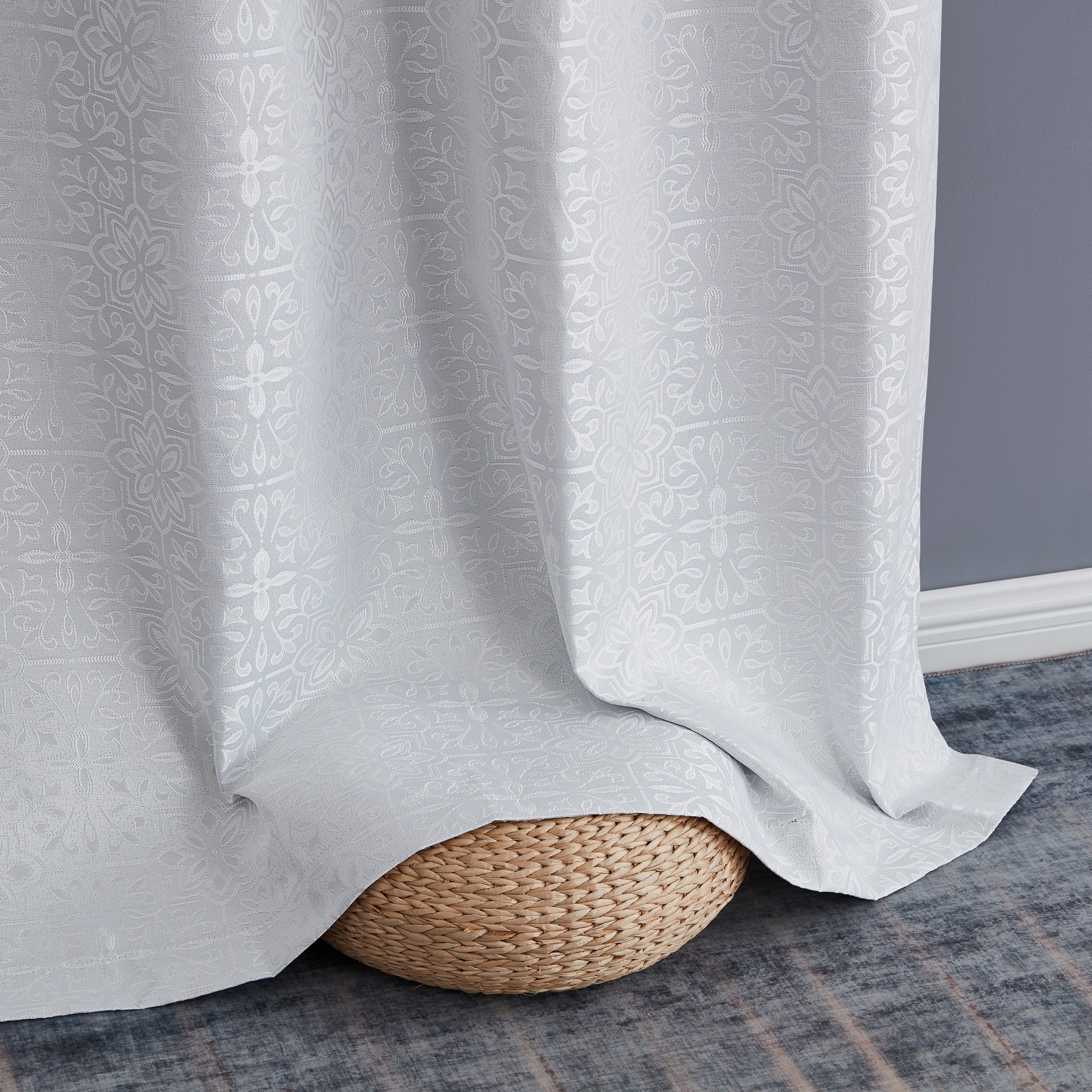 Mia Moroccan Tile 100% Blackout Grommet Curtain Panels